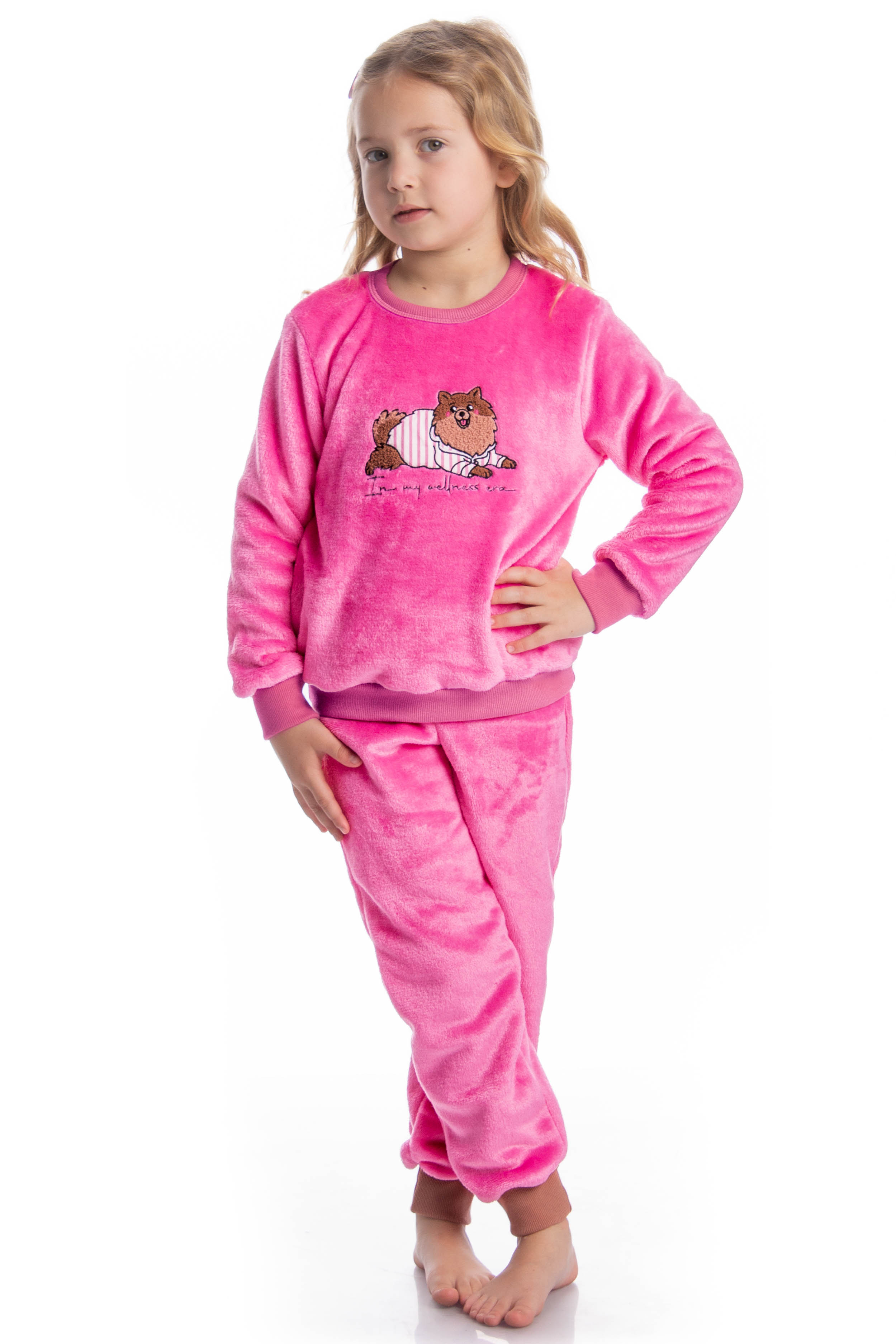 Pijama Longo Infantil Soft Lyla Spa Rosa-2 - Imagem 1