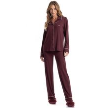 Pijama Feminino Longo Americano Acácia - Imagem 1
