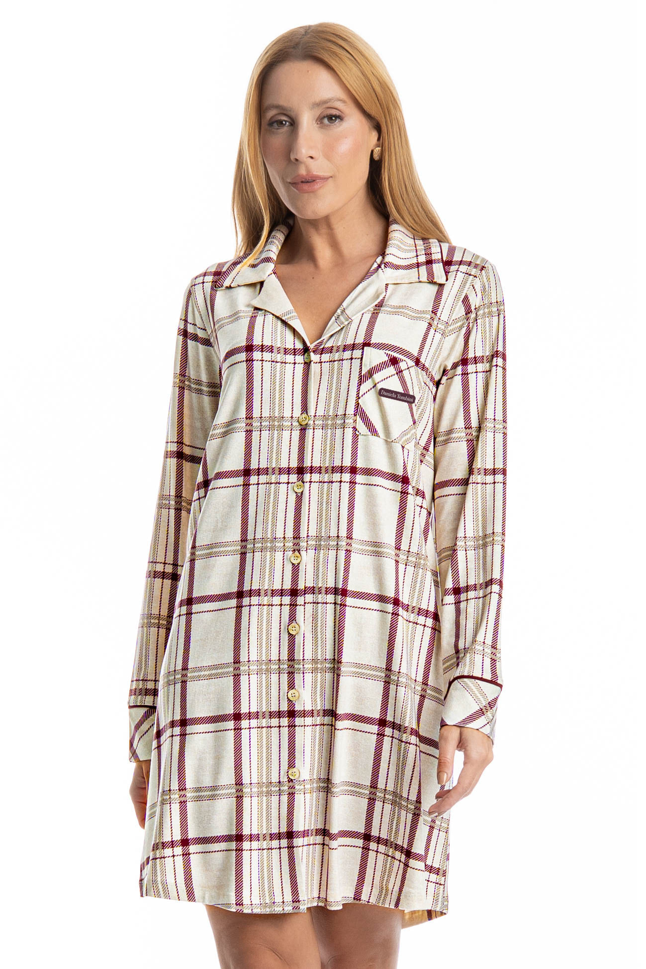 Camisão Abotoado Jaque Branco - Imagem 1