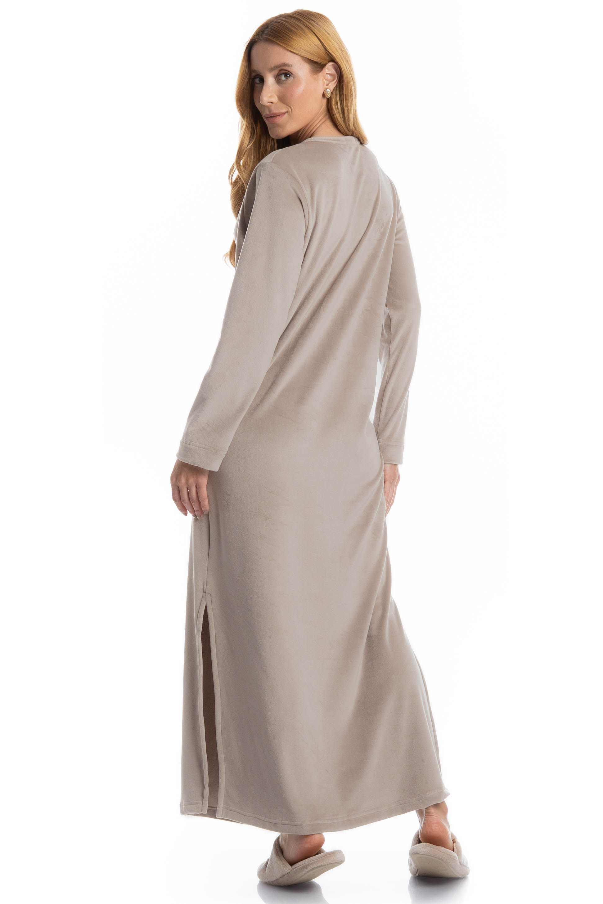 Camisão Feminino Longo Dolce Bege - Imagem 2