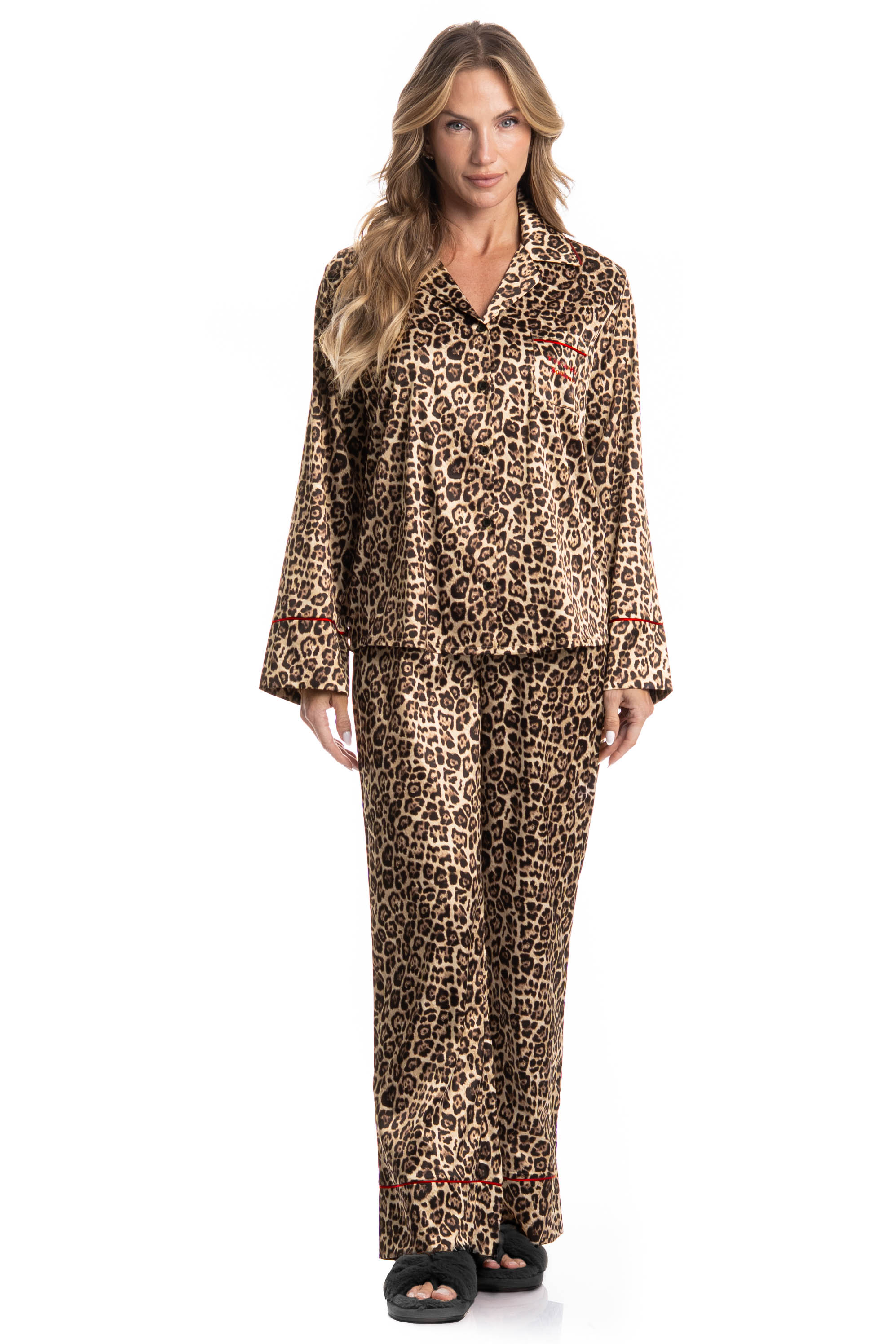 Pijama Longo Americano Helô Preto - Imagem 1