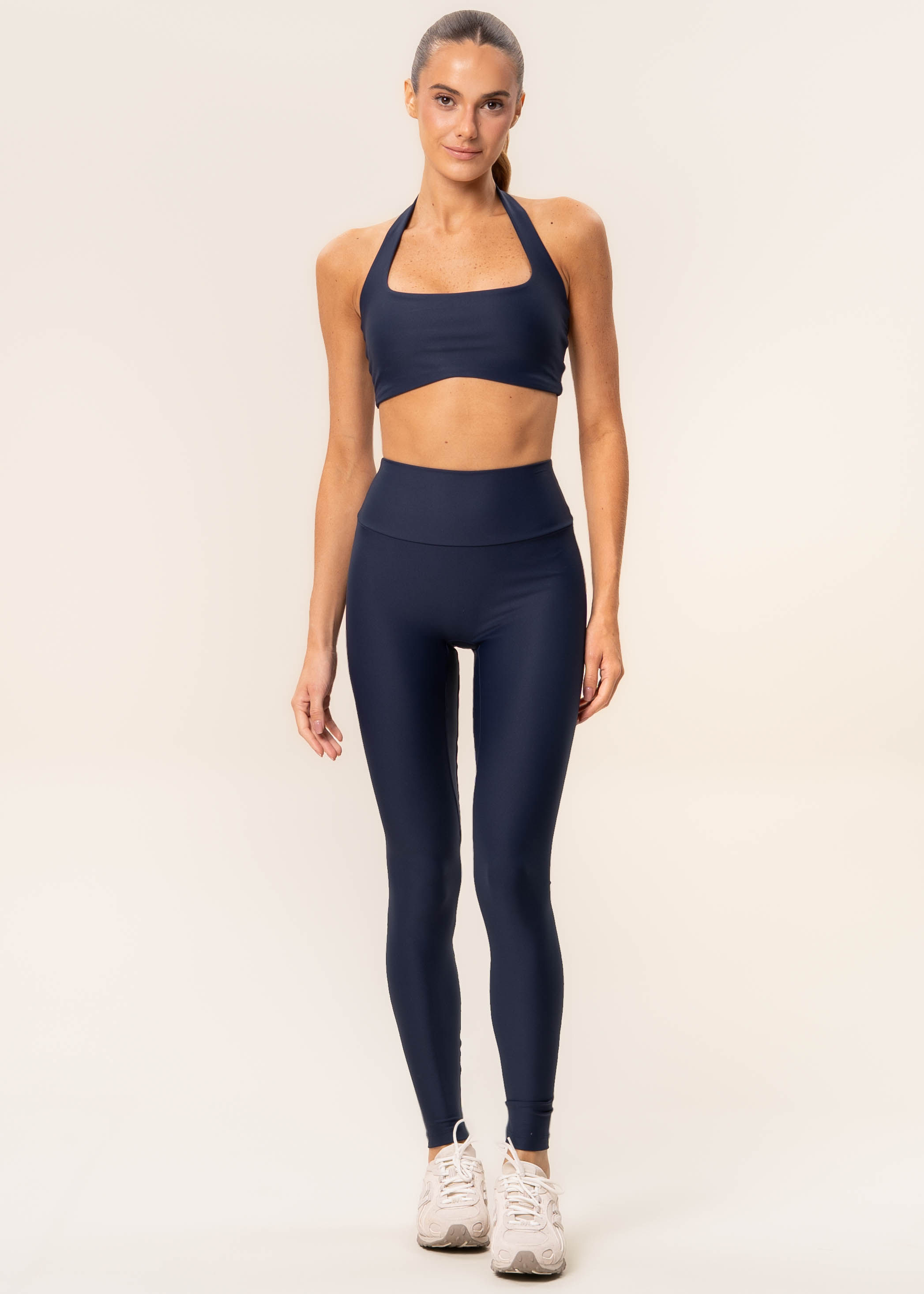 Calça Legging Seamless Shape Dual Core Vivame Azul-marinho - Imagem 1