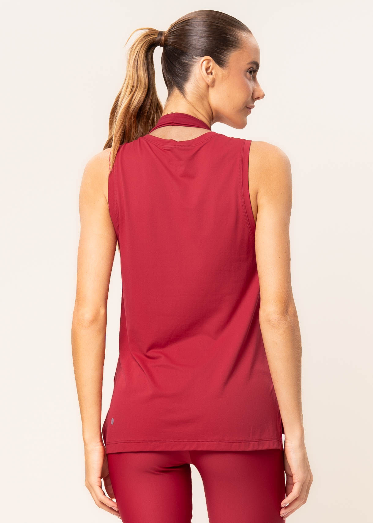 Regata Feminina Alongada Dual Core Vivame Vermelho - Imagem 2