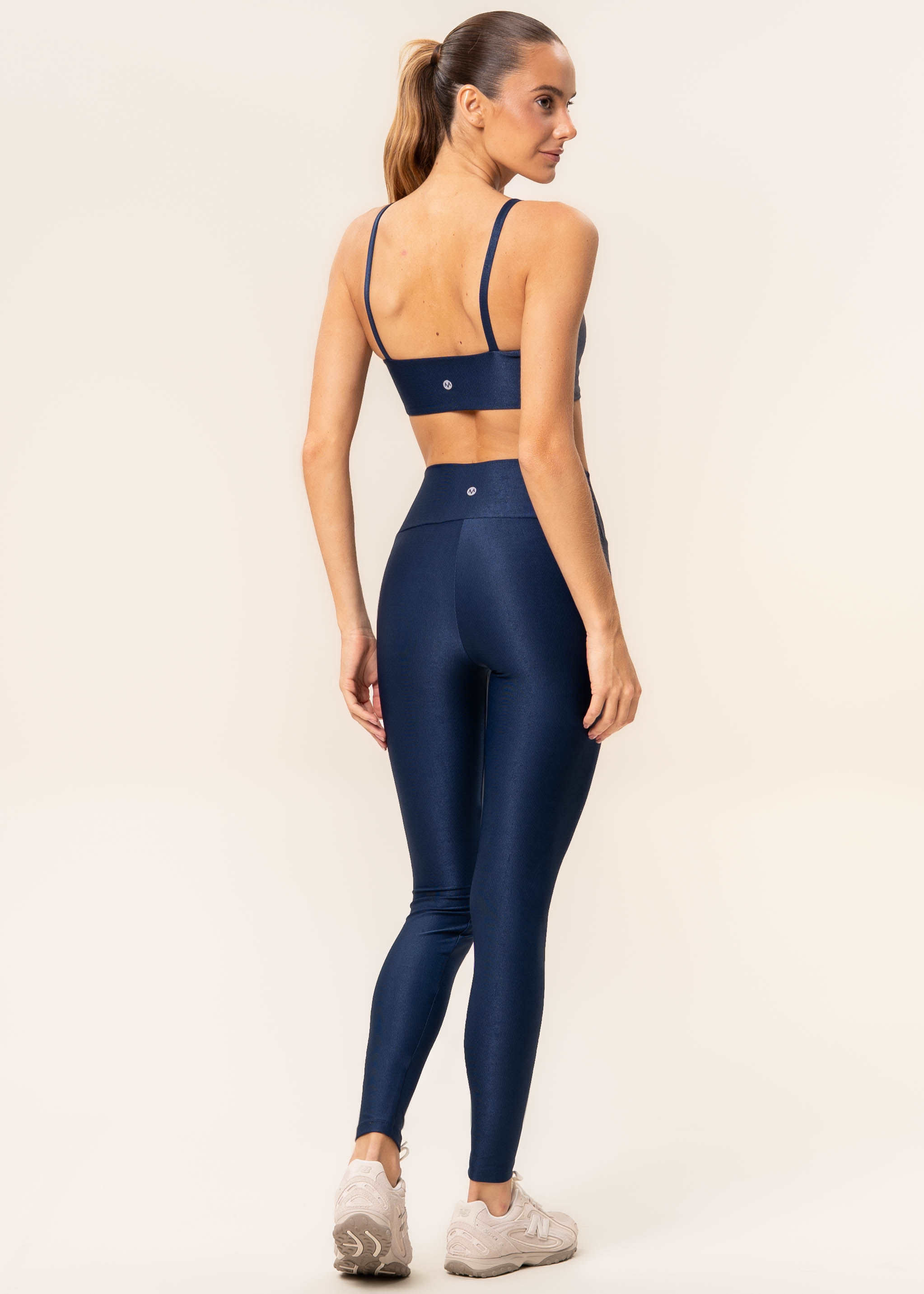 Calça Legging Essential Shape Glow Move Vivame Azul-marinho - Imagem 2