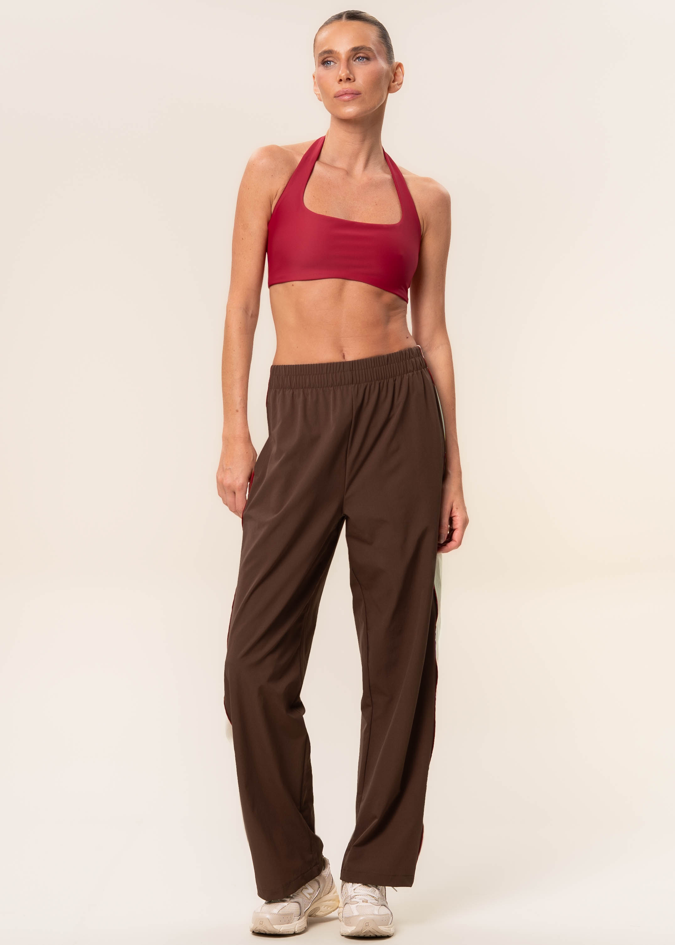 Calça Reta Com Bolsos Dark Brown Vivame Marrom - Imagem 1