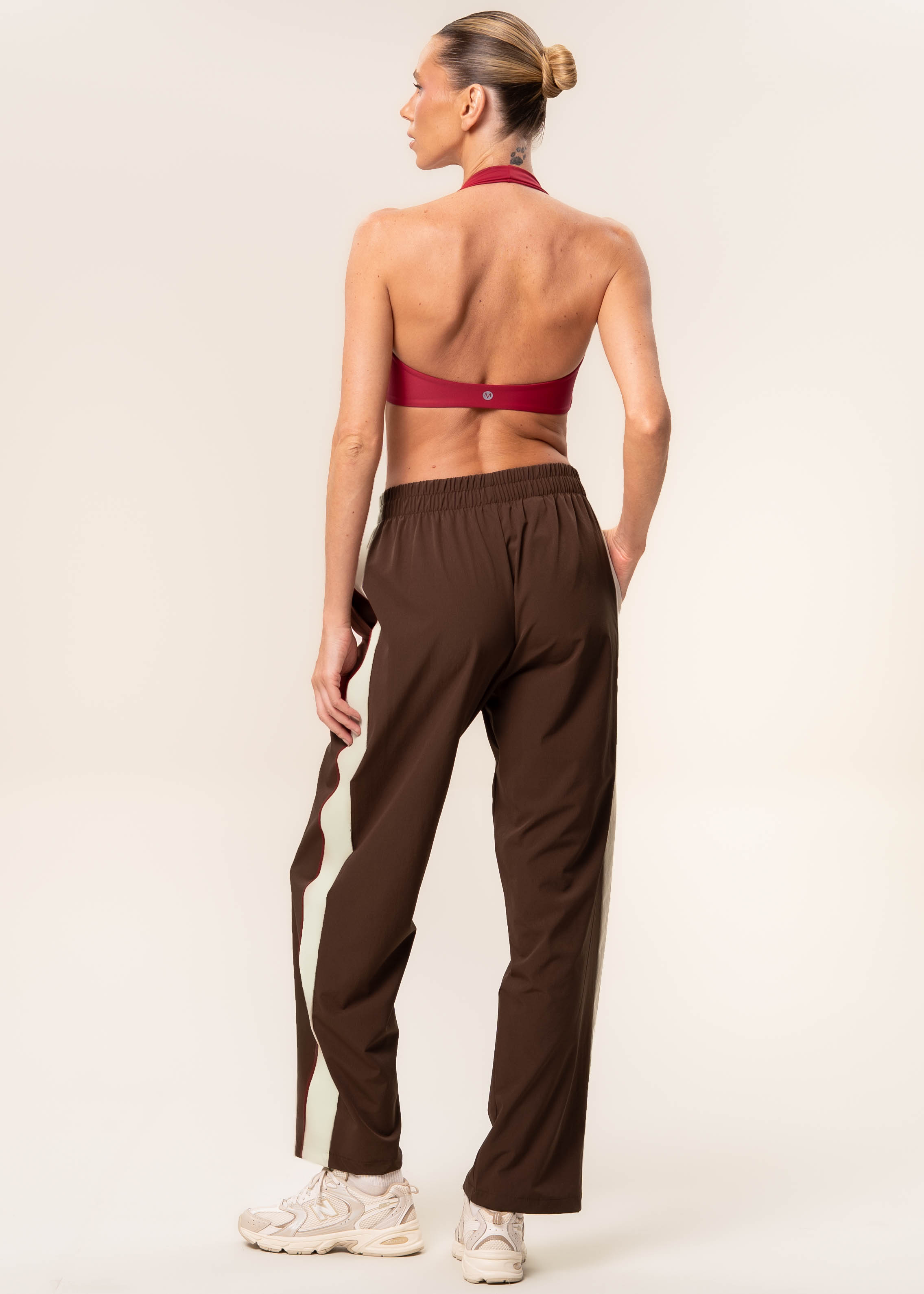 Calça Reta Com Bolsos Dark Brown Vivame Marrom - Imagem 2