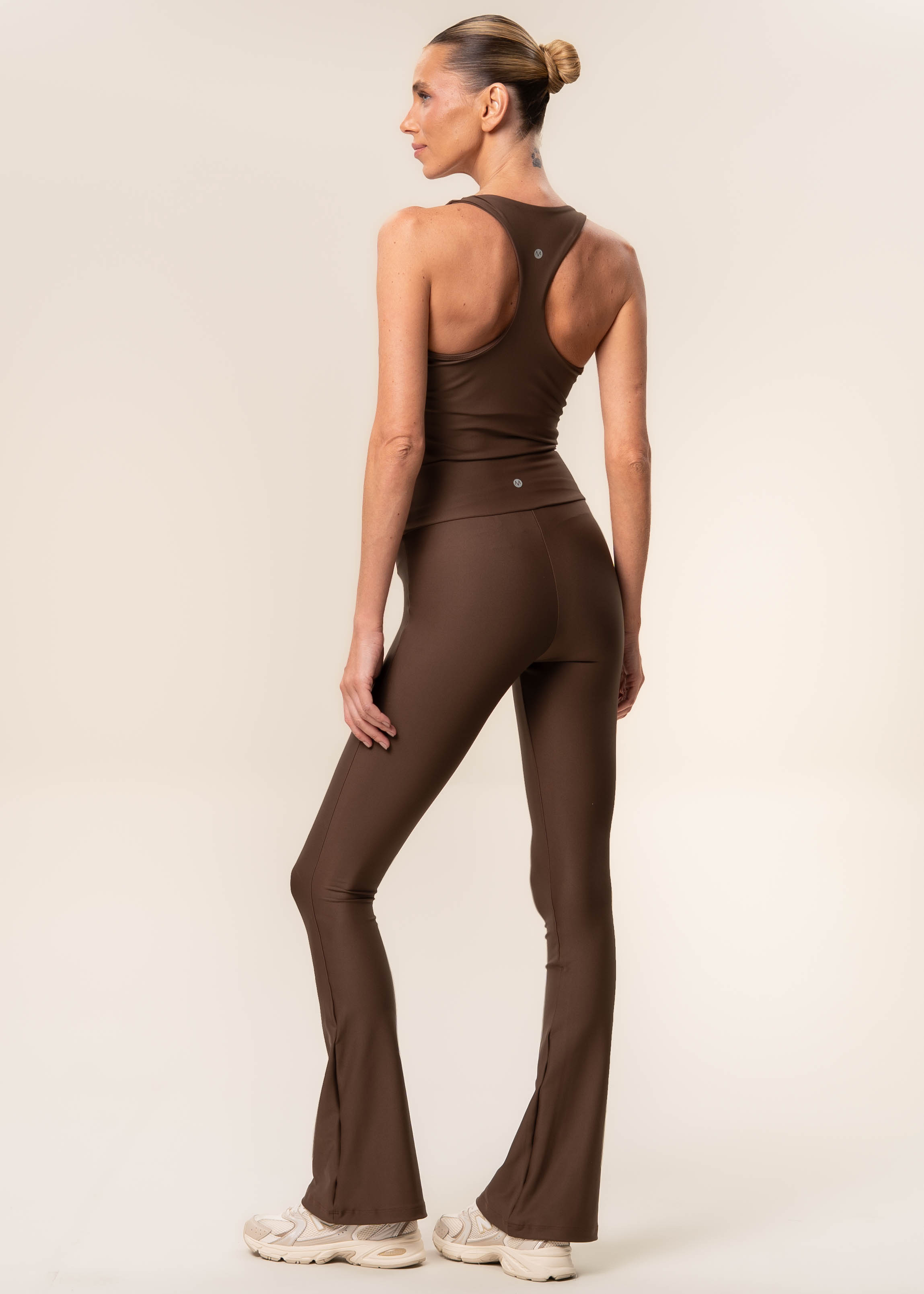 Calça Mini Flare Legging Dark Brown Vivame Marrom - Imagem 2