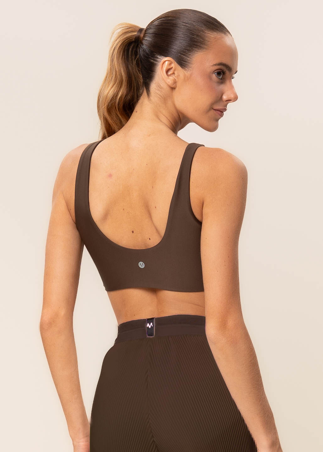 Top V Paralelo Dark Brown Vivame - Imagem 2