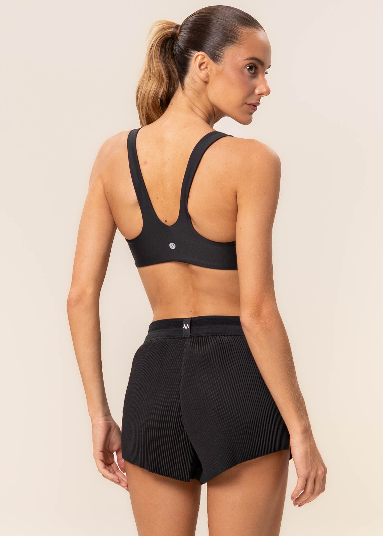 Shorts Plissado Cardio Vivame Preto - Imagem 2