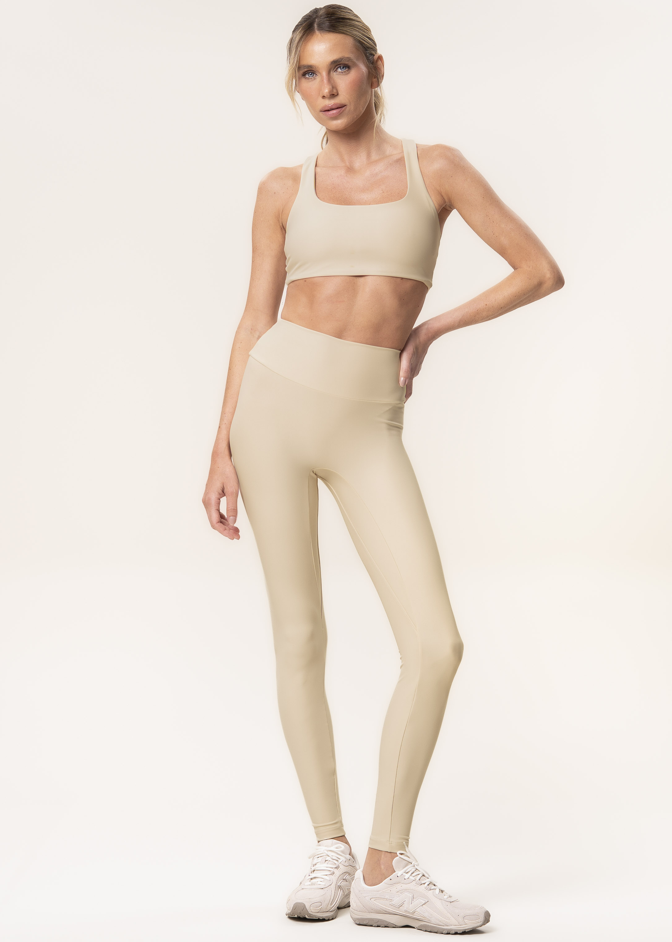 Calça Legging Seamless Shape Balance Vivame Bege - Imagem 1