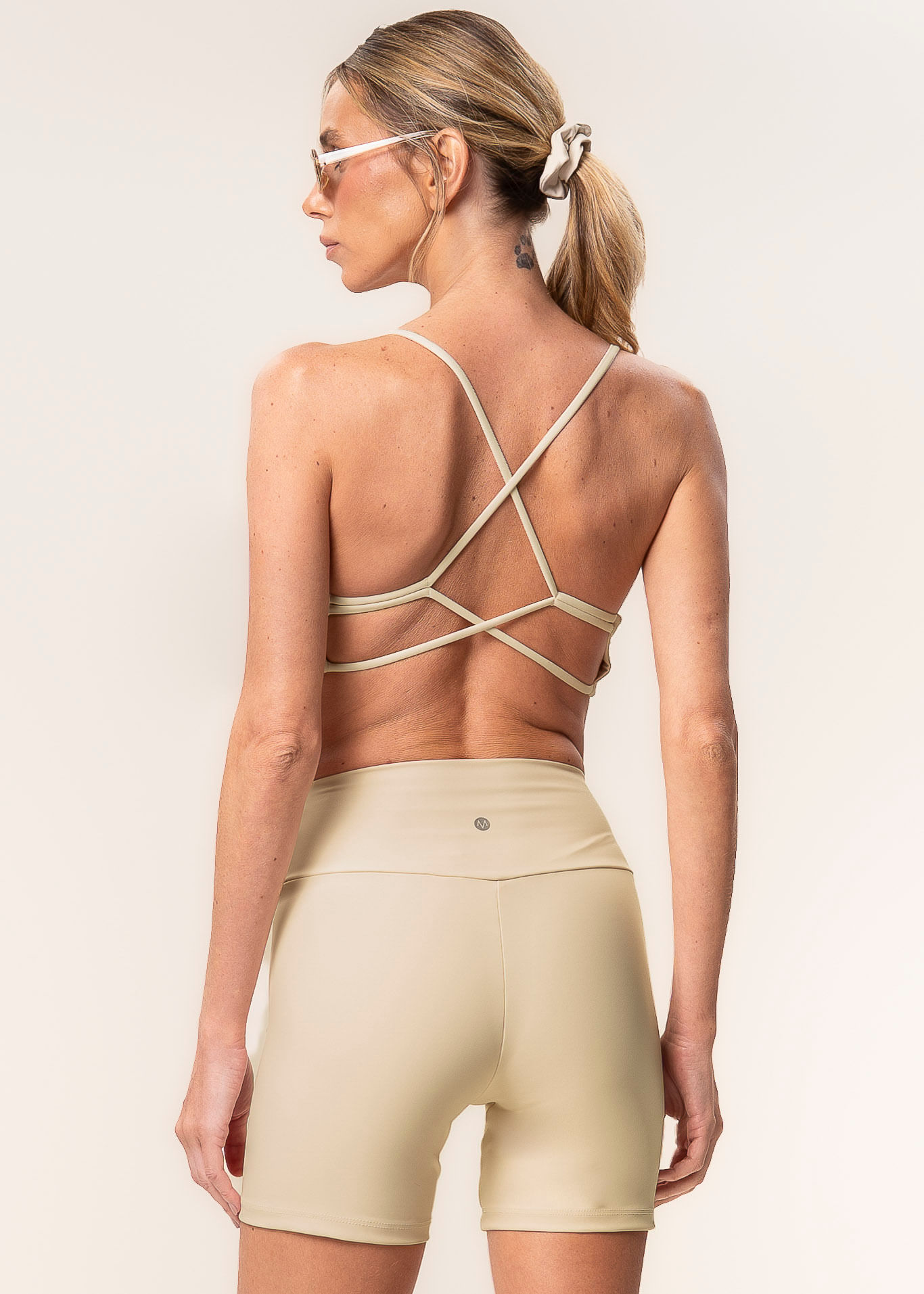Shorts Médio Seamless Shape Balance Vivame Bege - Imagem 2