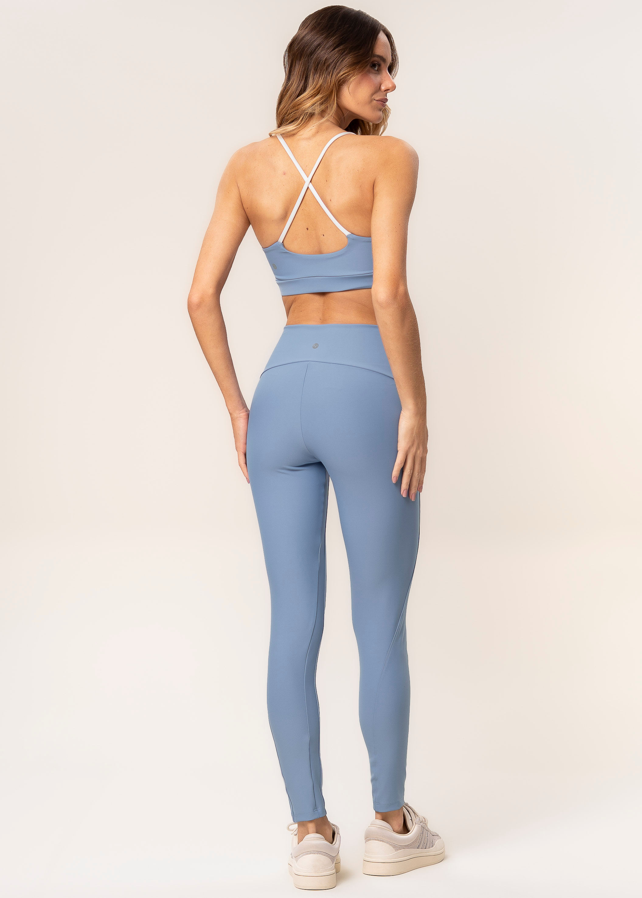 Calça Legging Invisible Slim Shape Dash Vivame Azul - Imagem 2