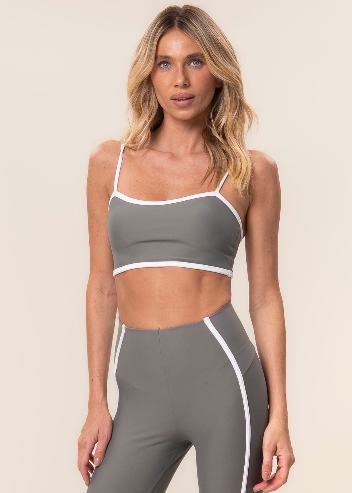 Top Alcinha Curve Vivame Cinza - Imagem 1