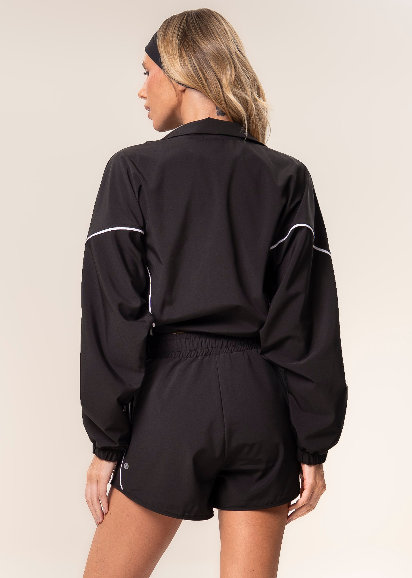 Shorts Duplo Flex Vivame Preto - Imagem 2