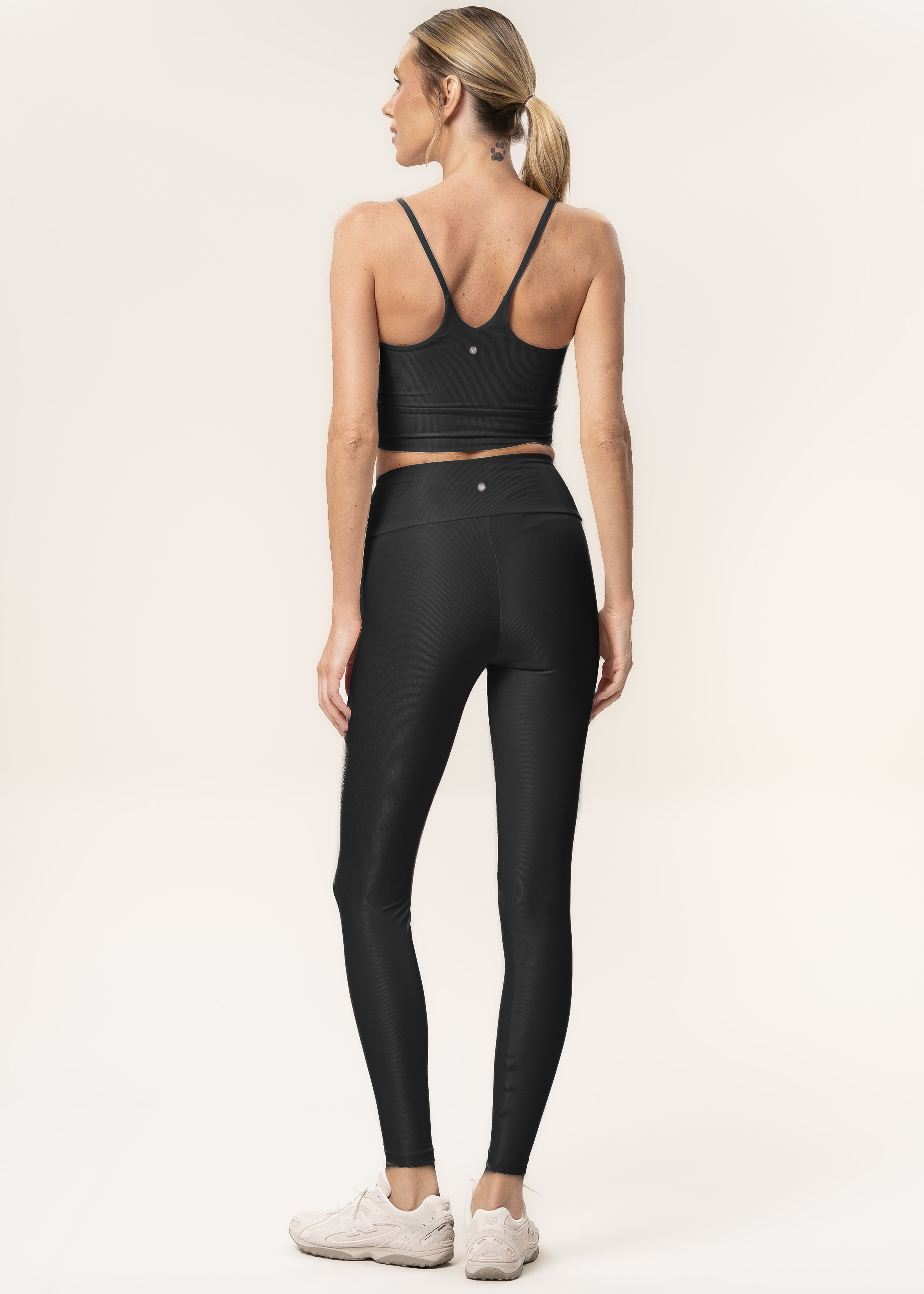Calça Legging Essential Shape Glow Black Vivame Preto - Imagem 2