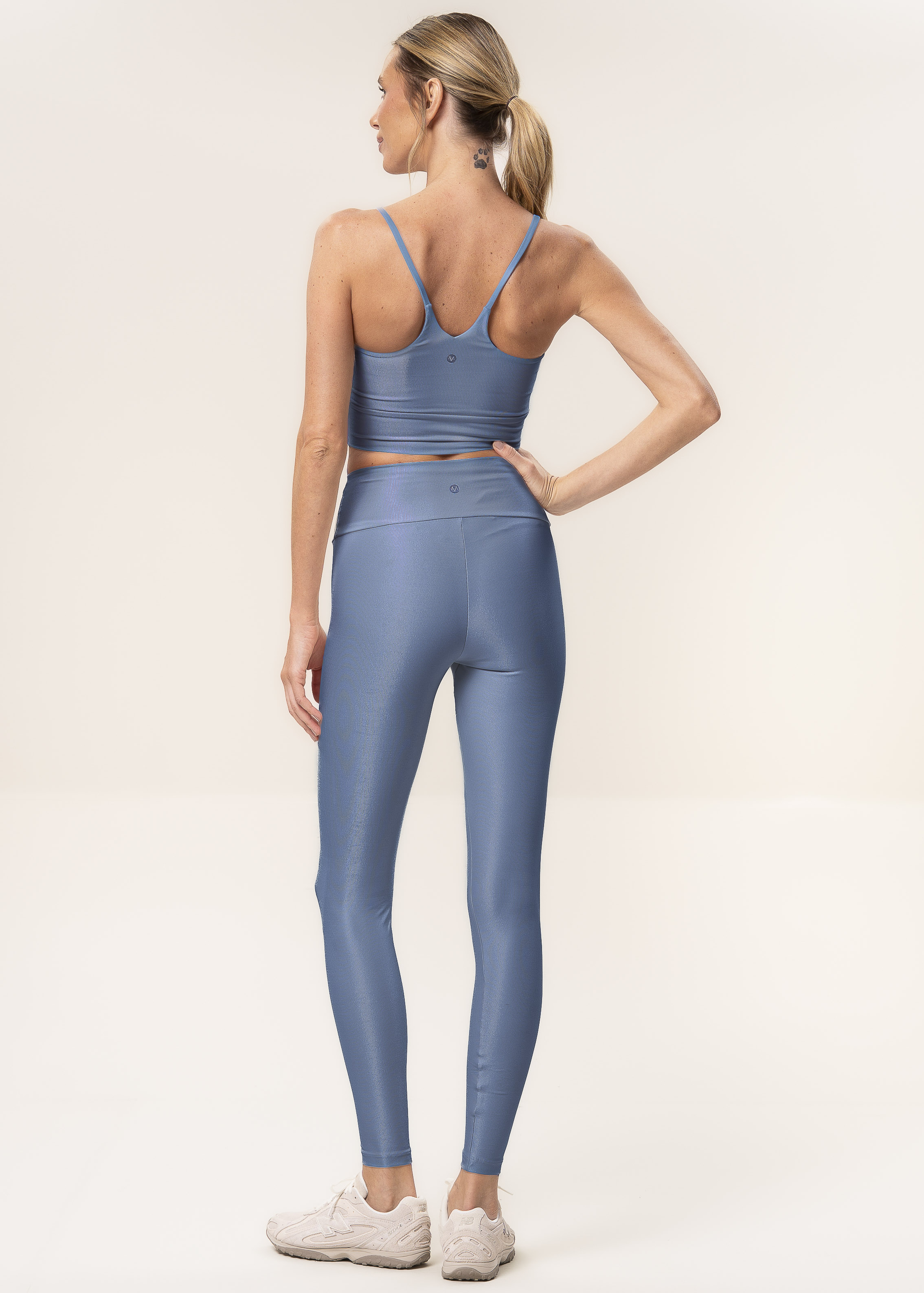 Calça Legging Essential Shape Soft Glow Vivame Azul - Imagem 2