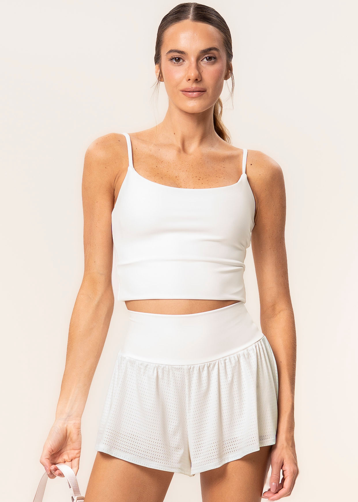 Top Crop Alcinha Daily Vivame Branco - Imagem 1