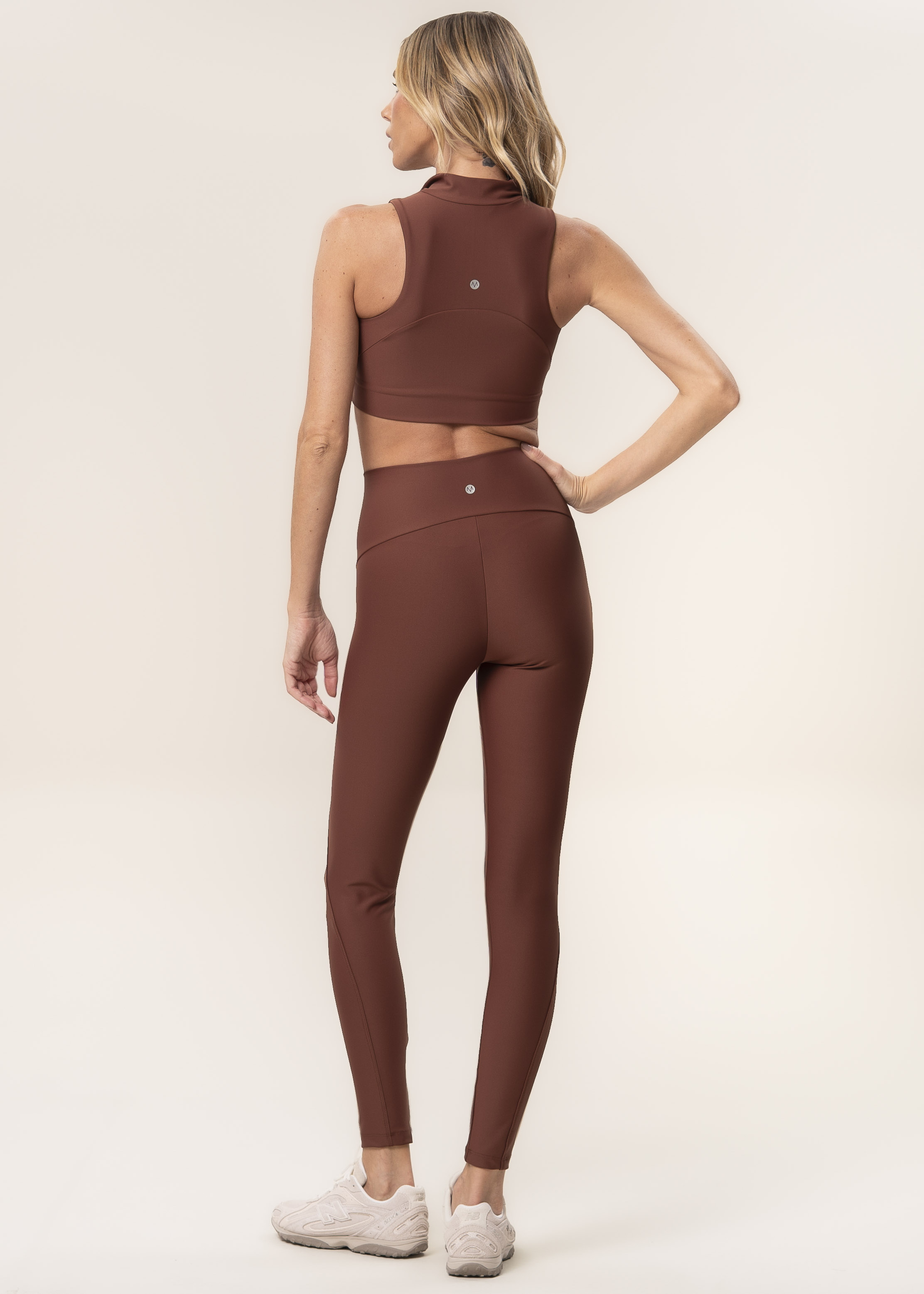 Calça Legging Invisible Slim Shape Elevate Vivame Marrom - Imagem 2