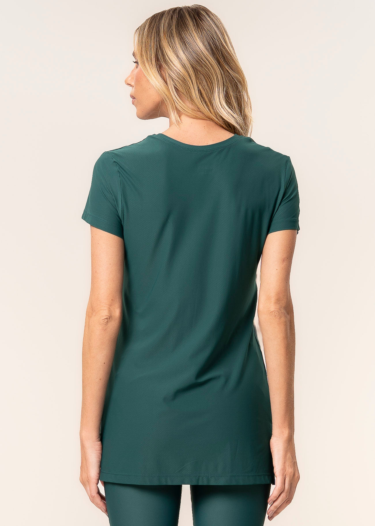Camiseta Com Tela Compress Vivame Verde - Imagem 2