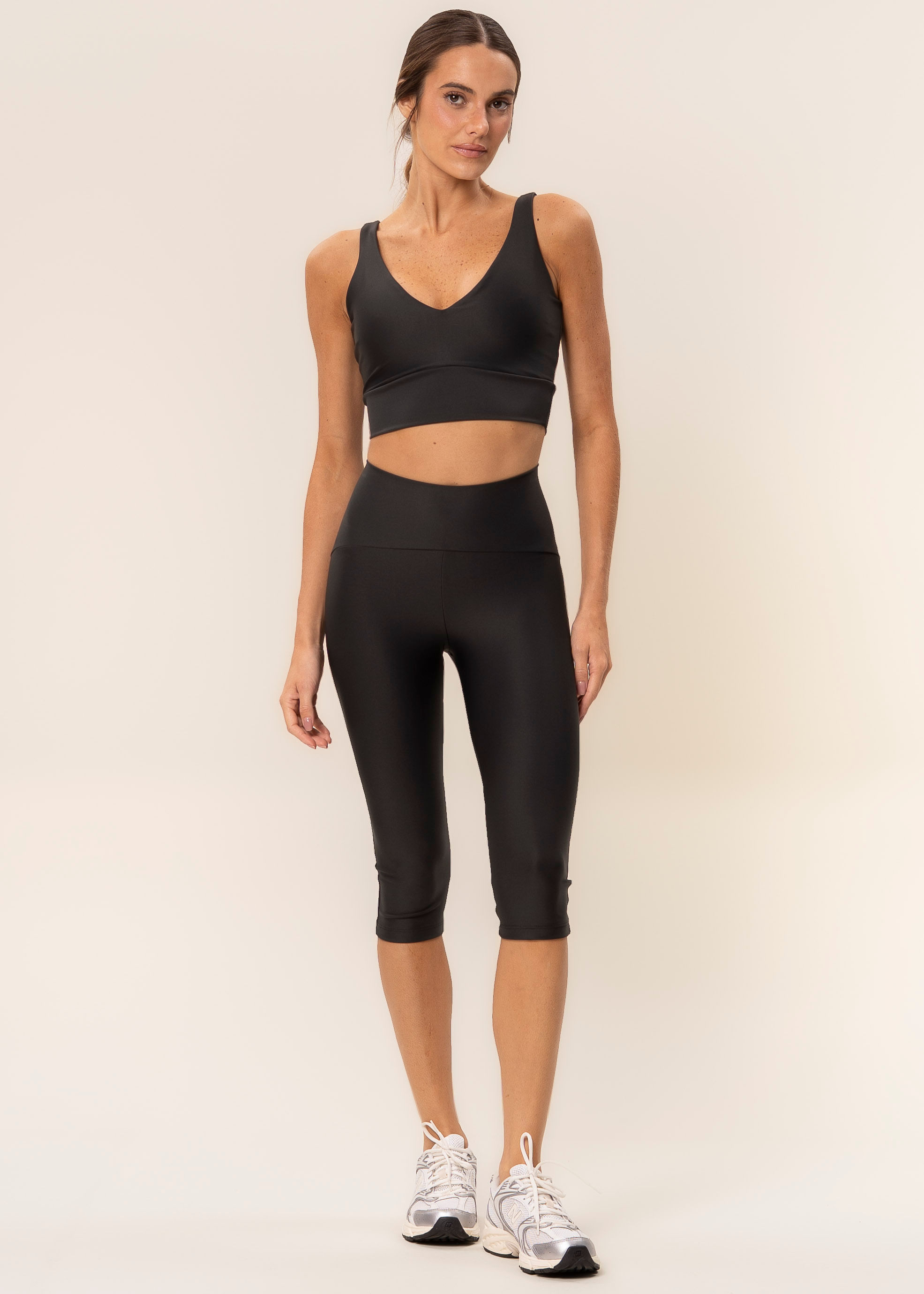 Calça Perfect Shape Capri Compress Vivame Preto - Imagem 1