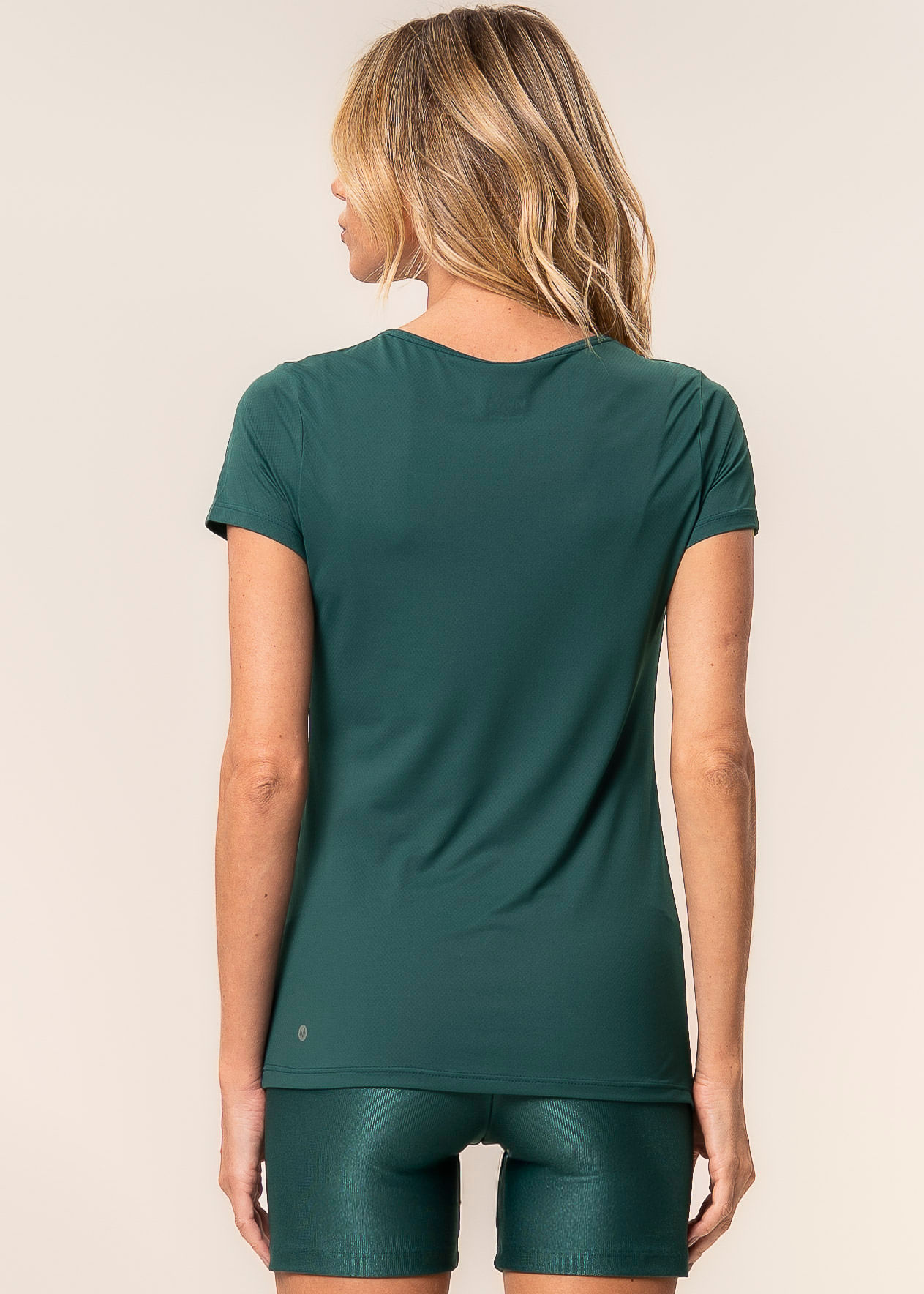 Camiseta Decote U Glow Move Vivame Verde - Imagem 2