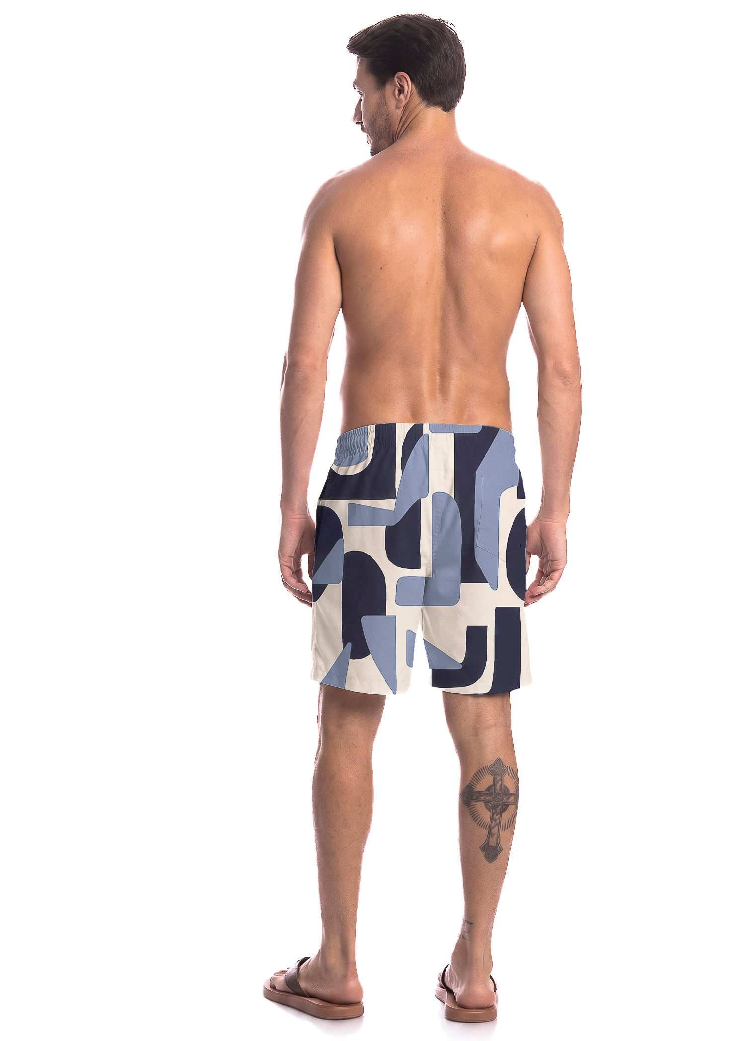 Bermuda Masculina Moacir Índigo Tombini Azul-marinho - Imagem 2