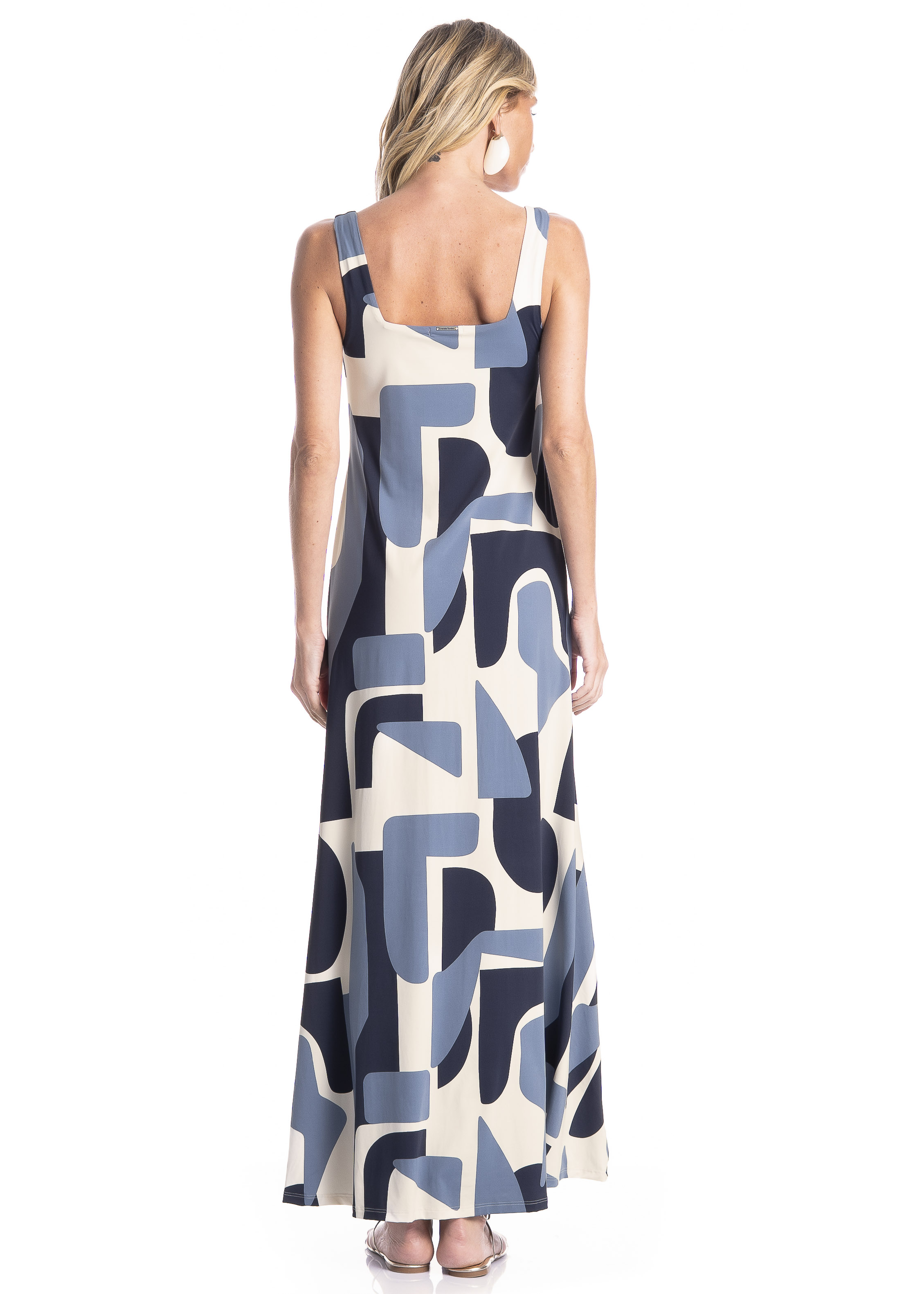 Vestido Feminino Square Índigo Azul-marinho - Imagem 2