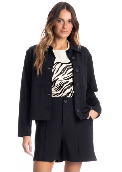Camisa Daniela Breeze Preto - Imagem 1