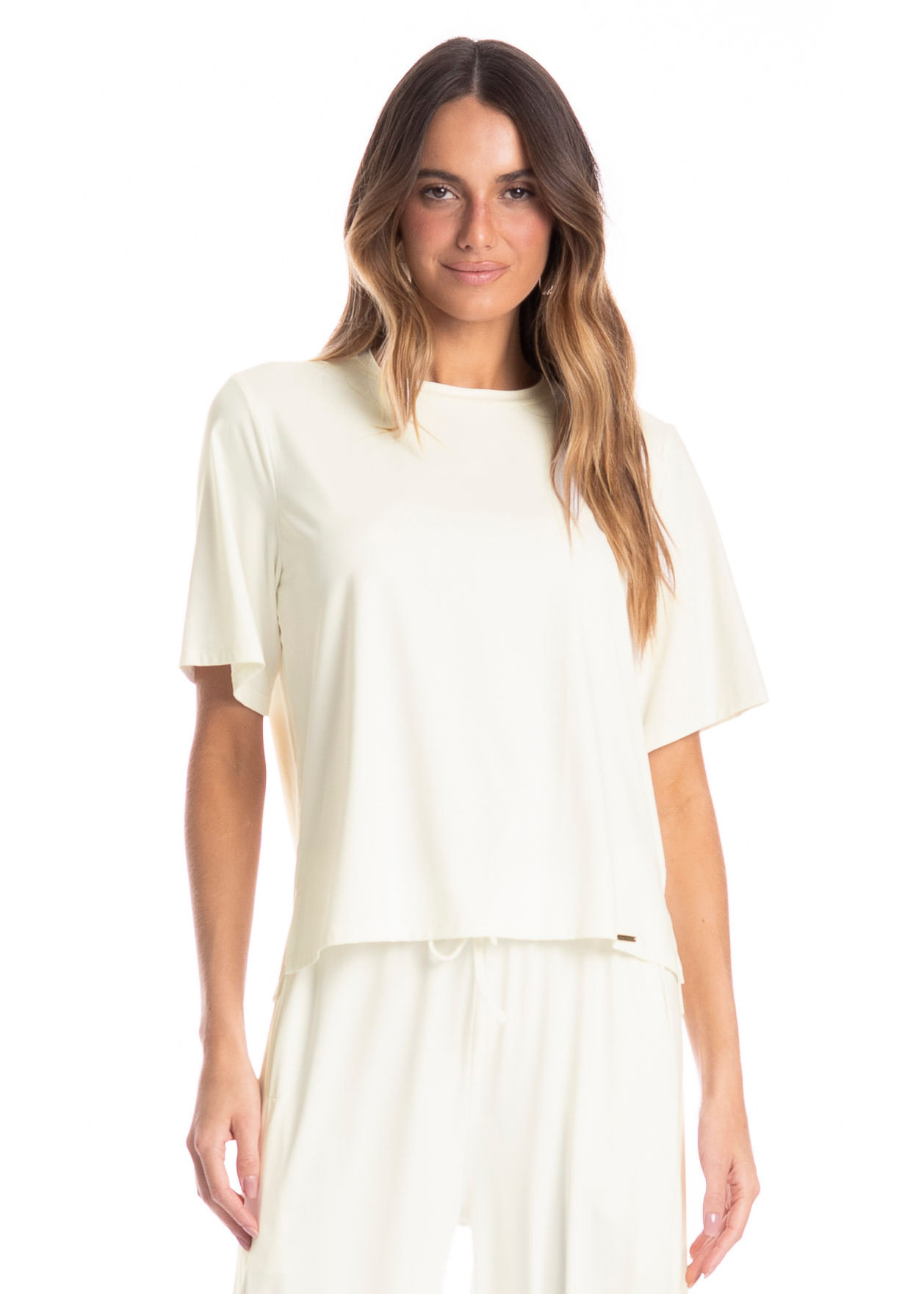 Blusa Ampla Feminina Madrid Branco - Imagem 1