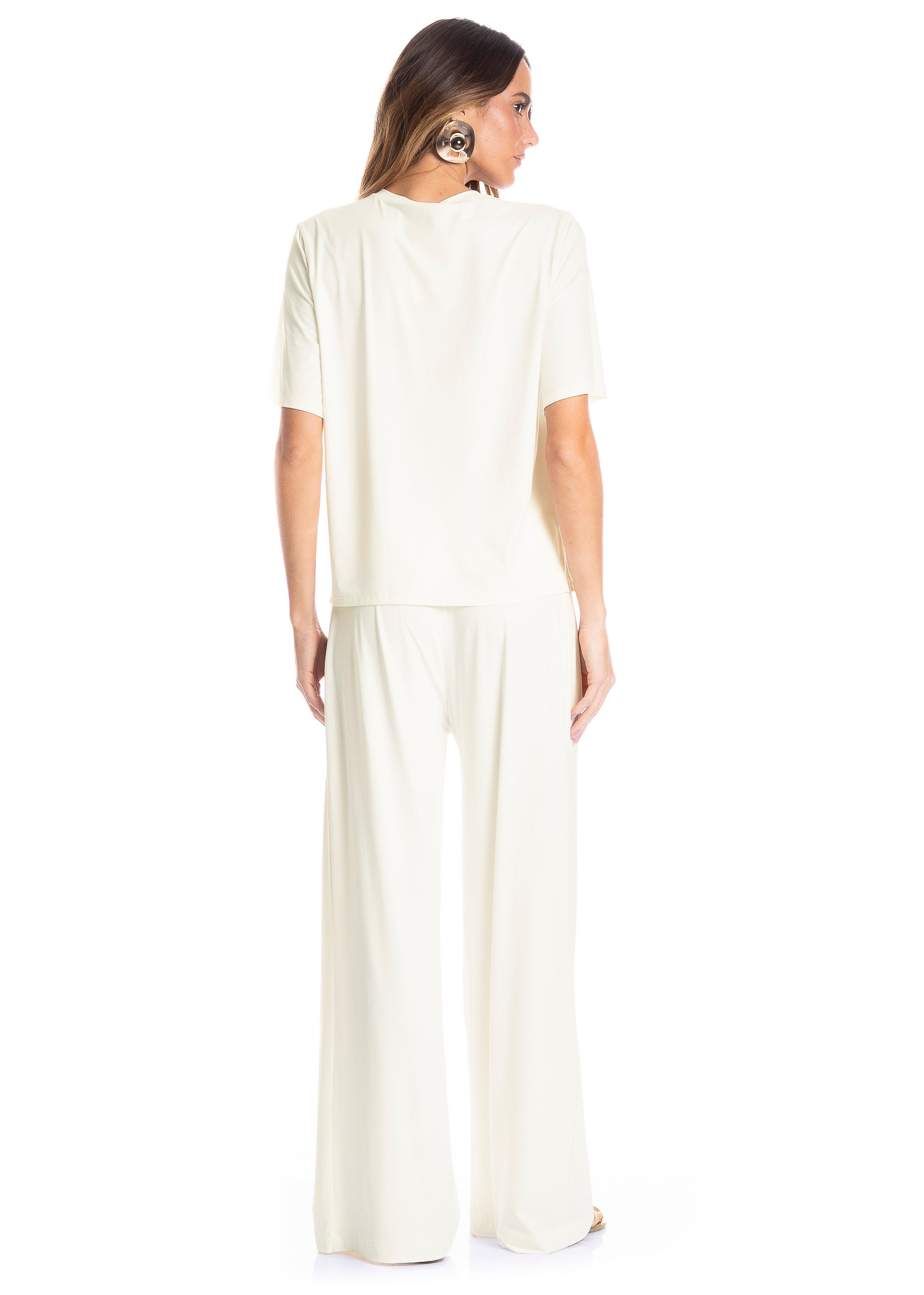 Calça Feminina Málaga Madrid Branco - Imagem 2