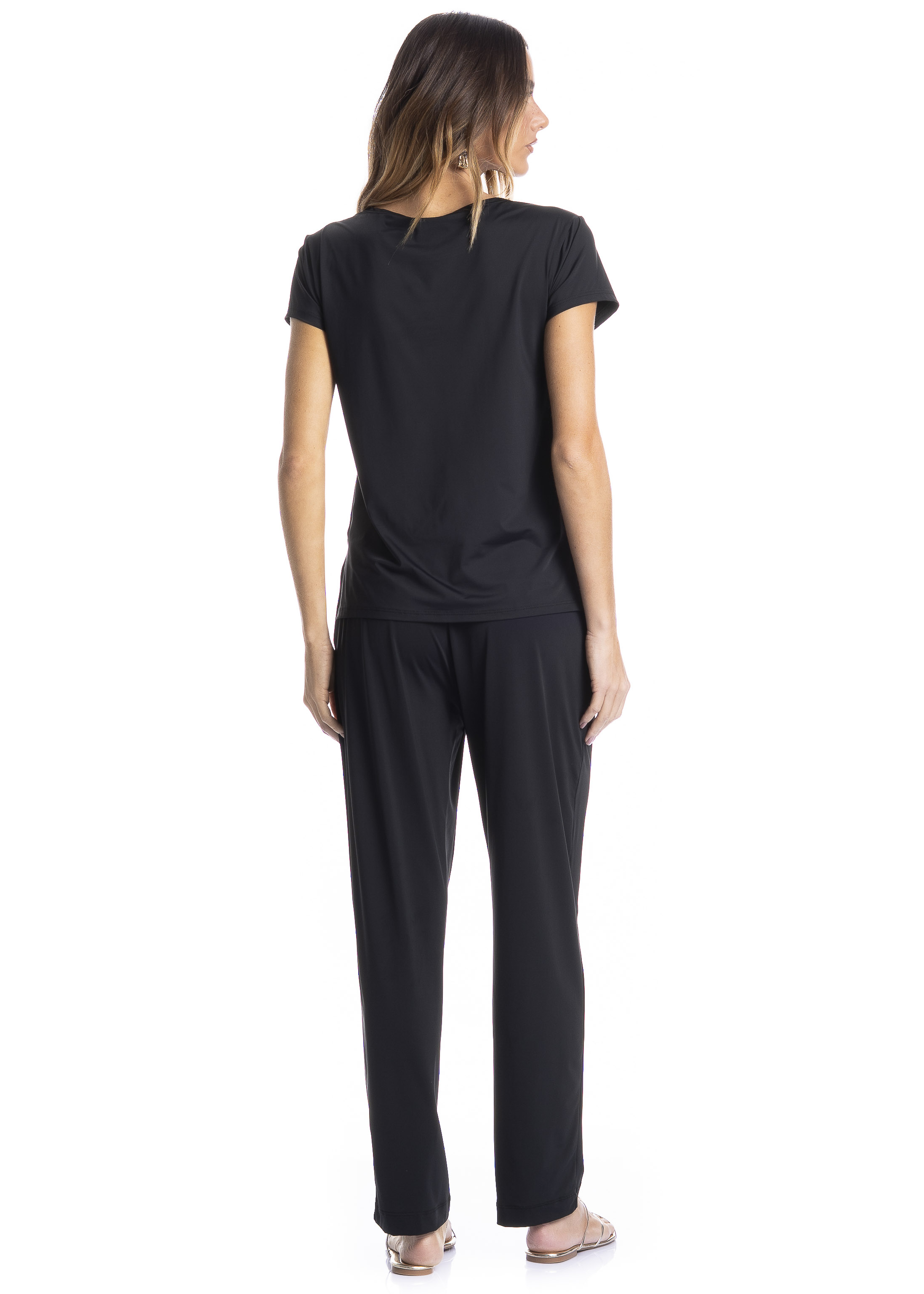 Calça Com Bolso Madrid Preto - Imagem 2