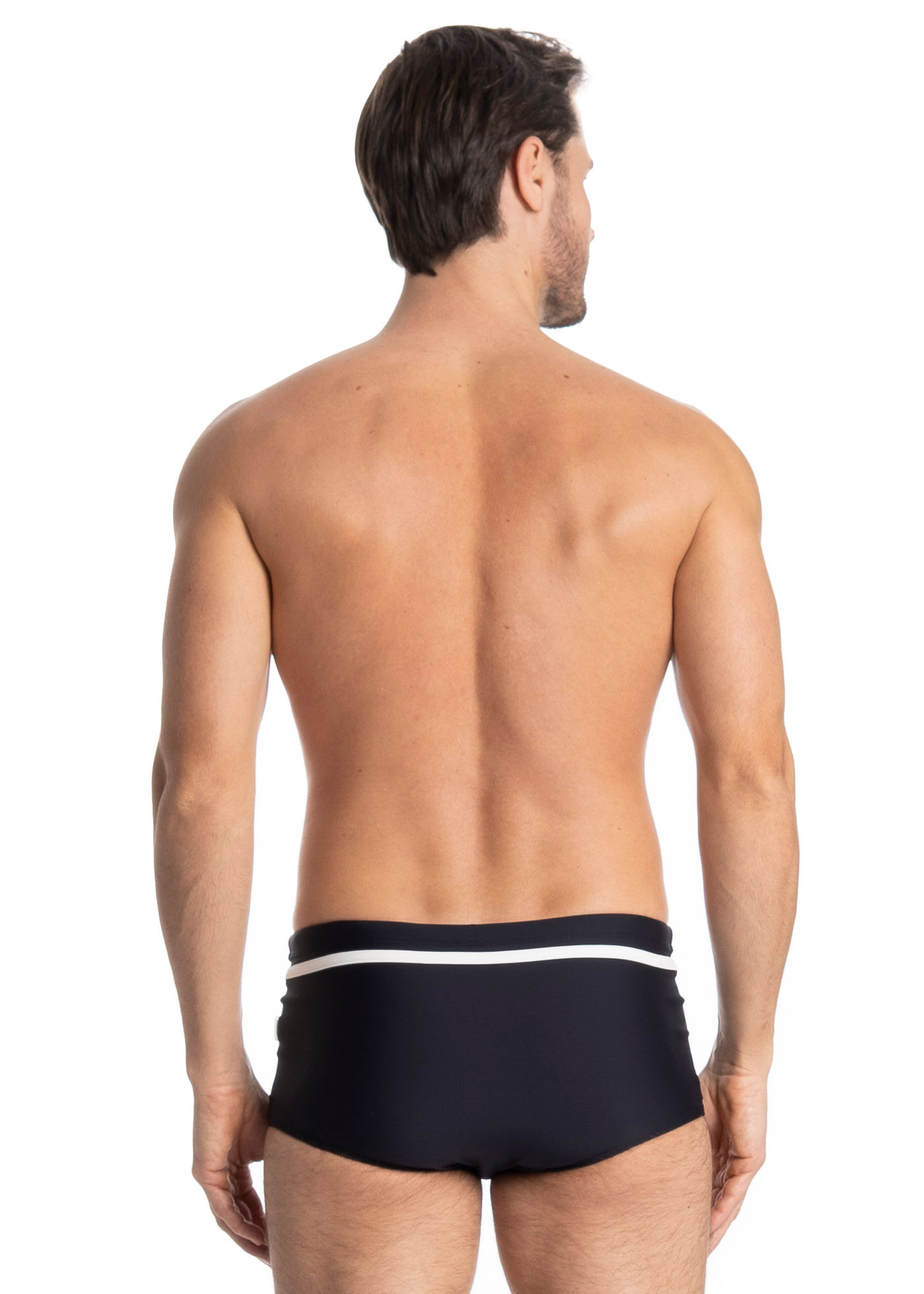Sunga Masculina Bicolor Madri Preto - Imagem 2