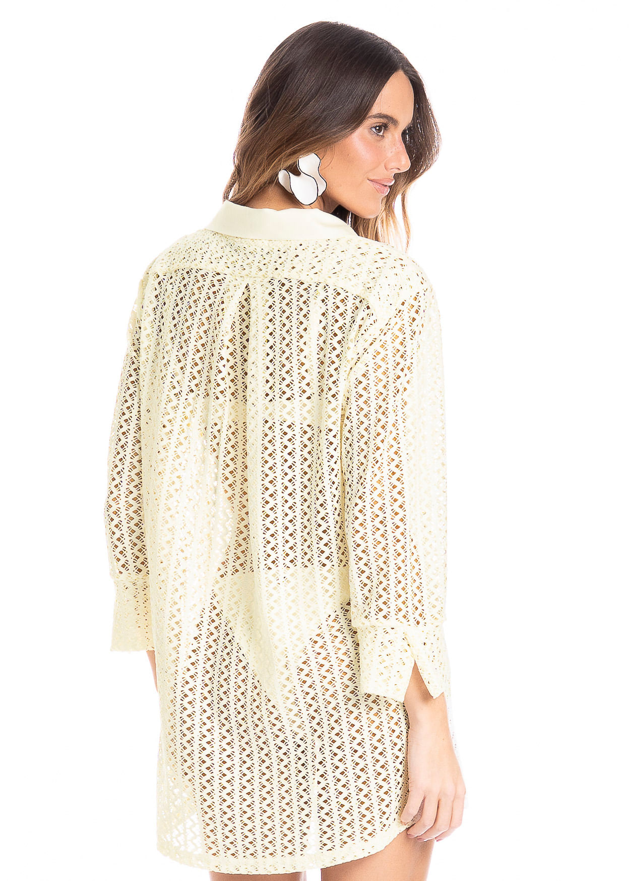 Camisa Feminina Oásis Branco - Imagem 2