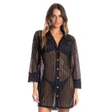 Camisa Feminina Oásis Preto - Imagem 1
