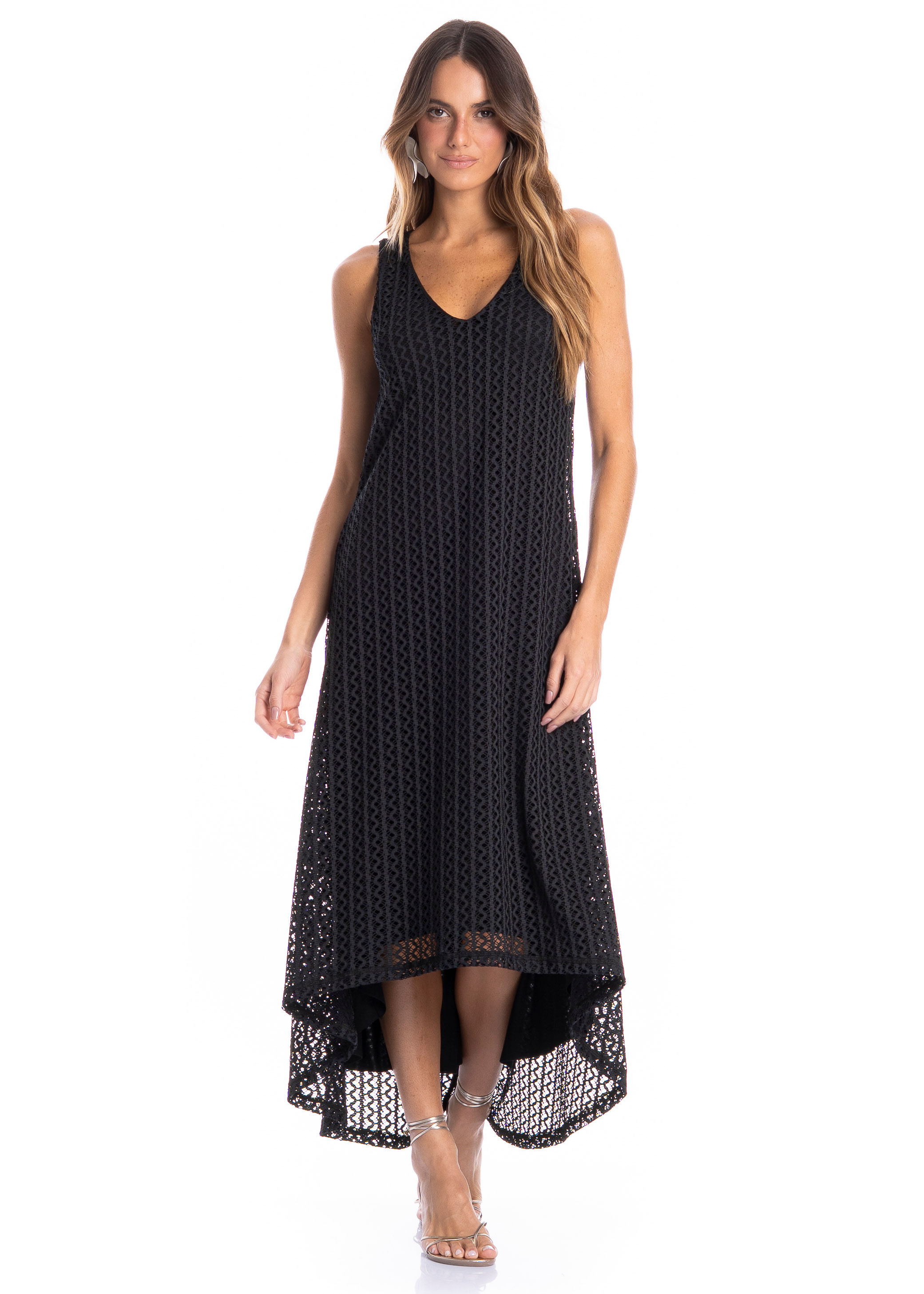 Vestido Feminino Mullet Oásis Preto - Imagem 1