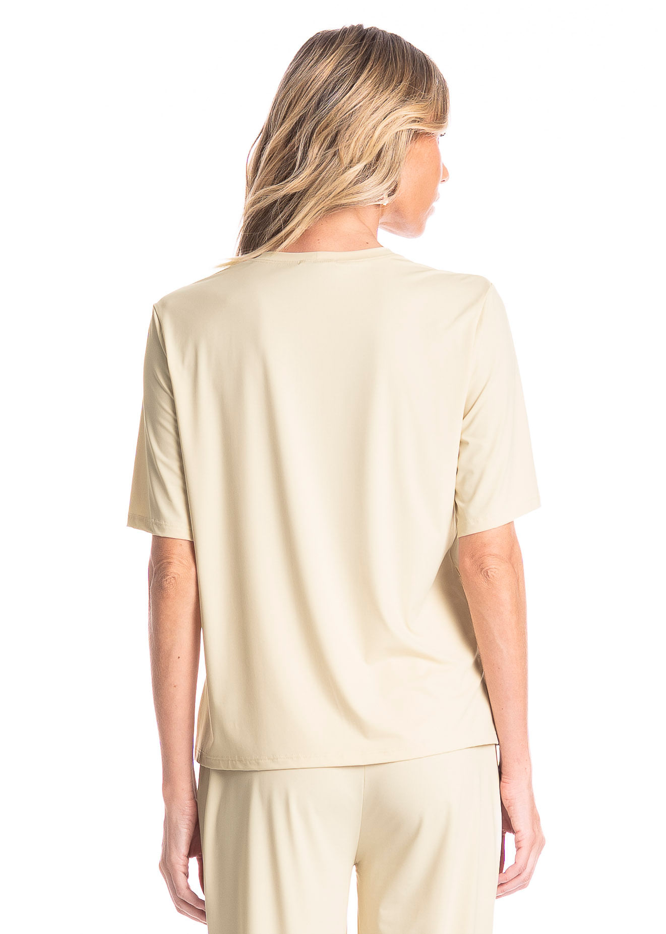 Blusa Feminina Ampla Essenza Bege - Imagem 2