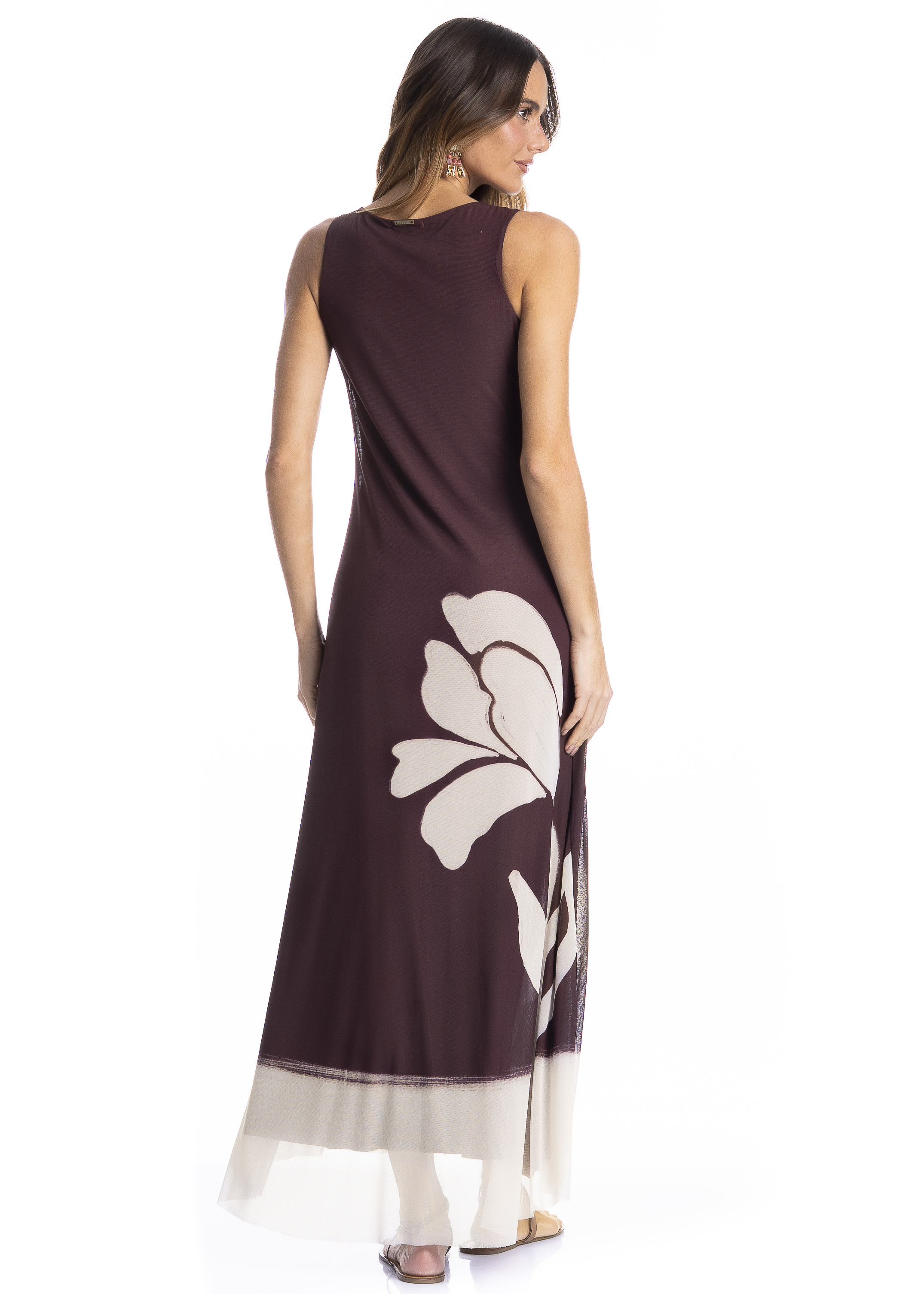 Vestido Feminino Evasê Toscana Vermelho - Imagem 2