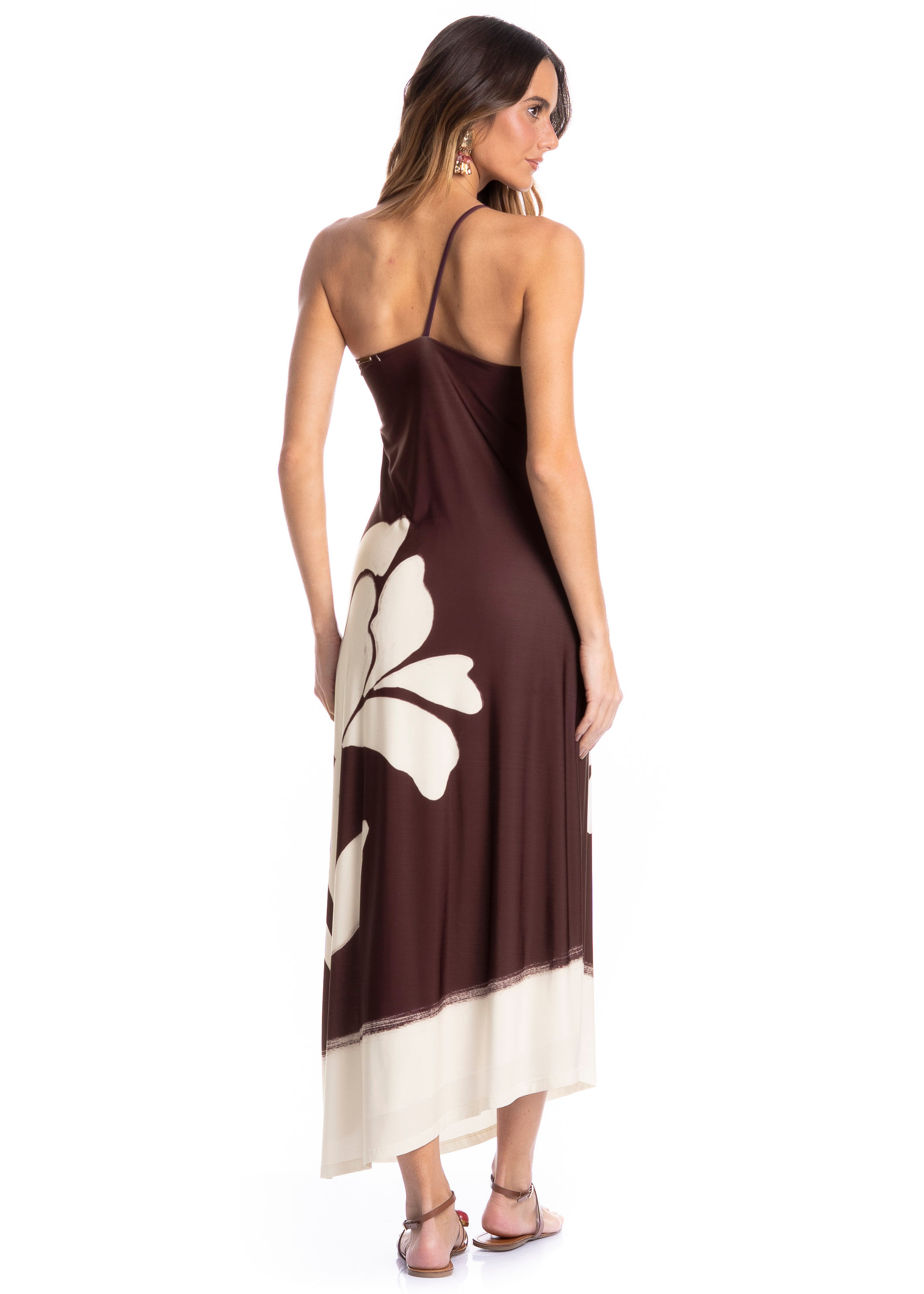 Vestido Assimétrico Alcinha Toscana Vermelho - Imagem 2