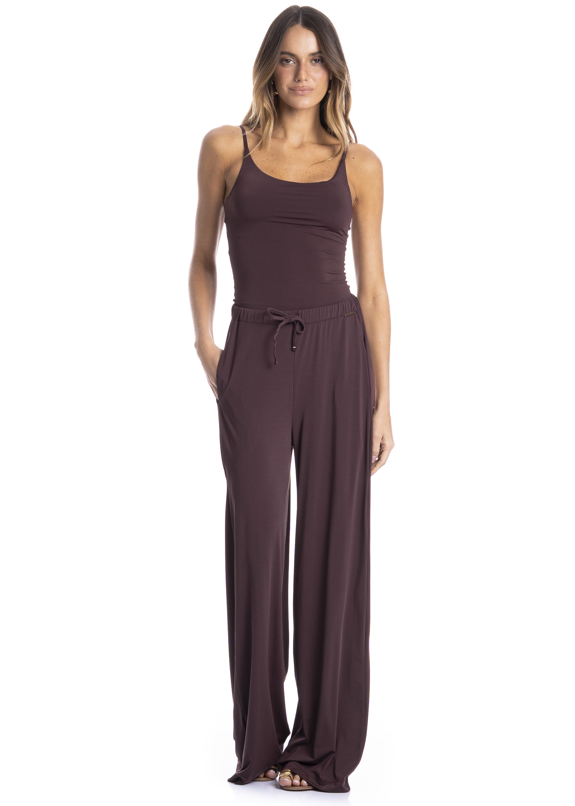Calça Feminina Málaga Barolo Vermelho - Imagem 1