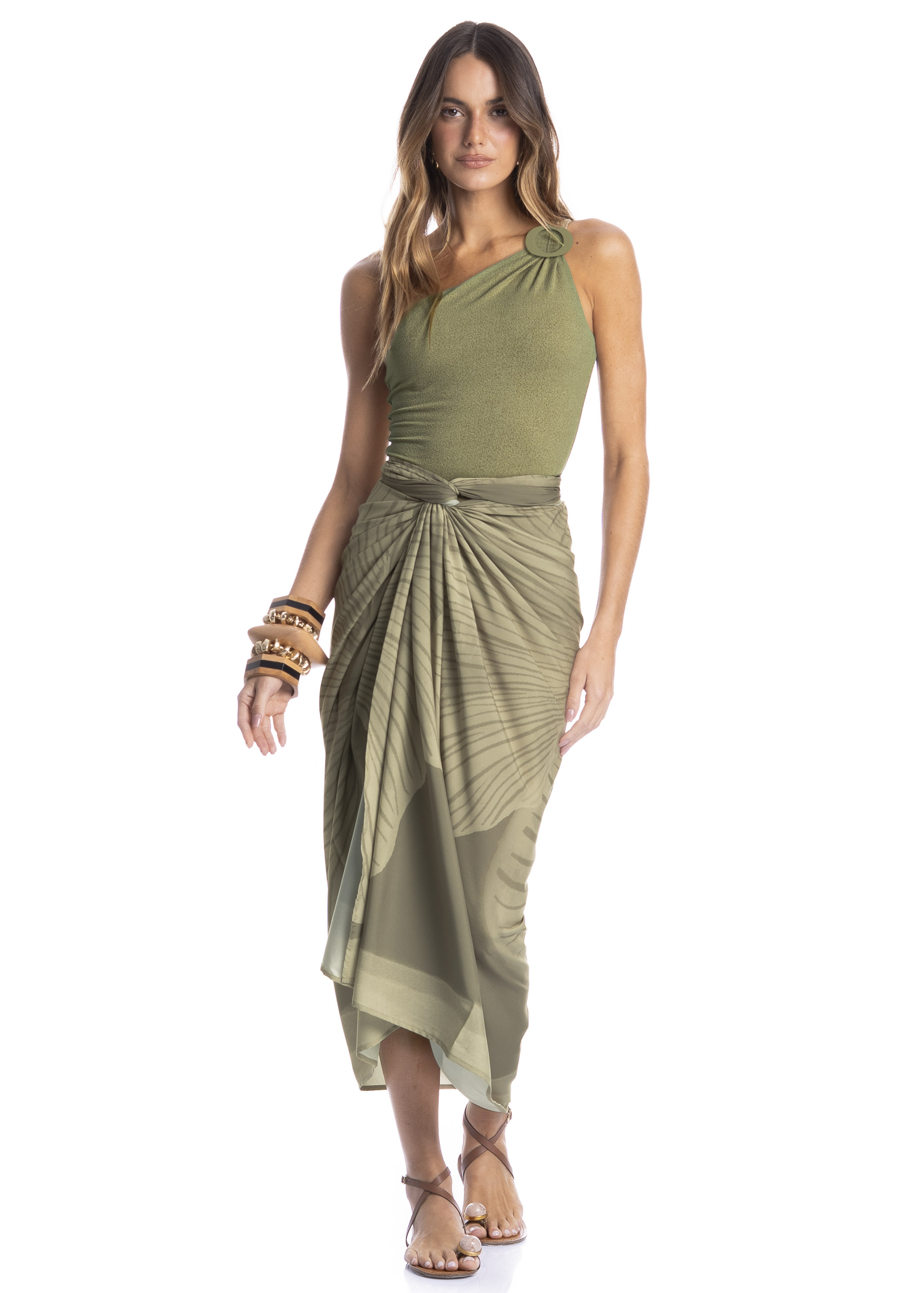 Pareô Feminino Bruma Verde - Imagem 1