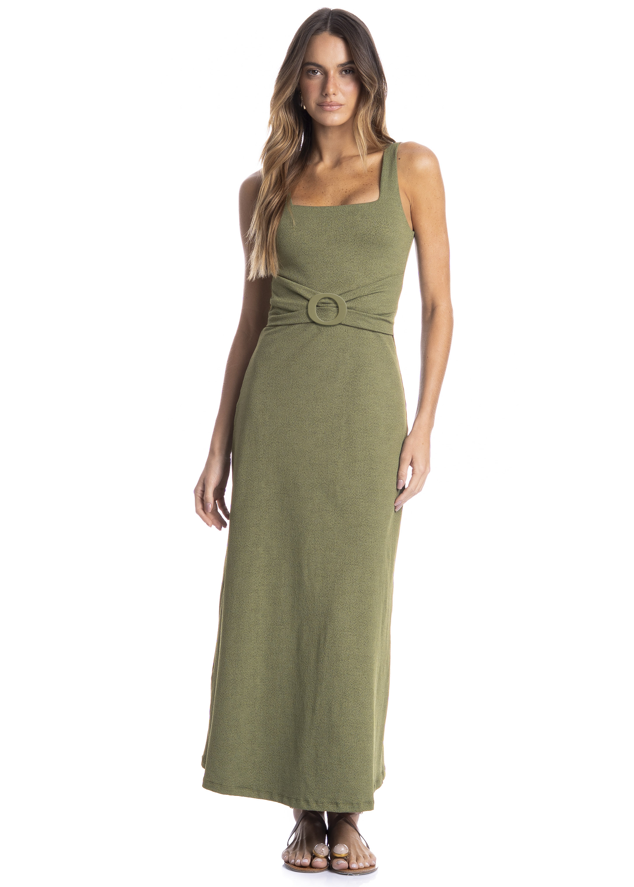 Vestido Feminino Square Orvalho Verde - Imagem 1