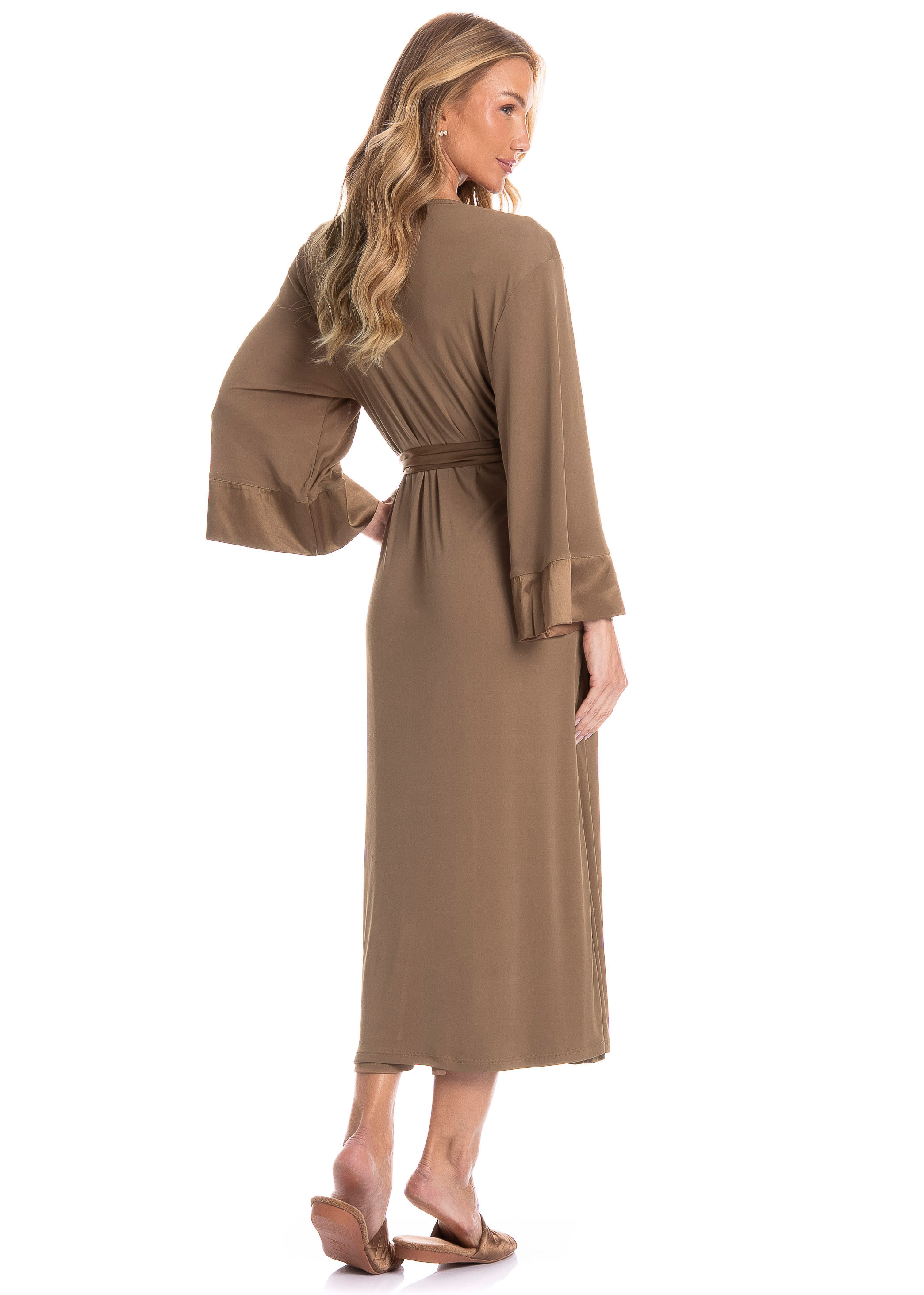 Robe Feminino Midi New Manu Bege - Imagem 2