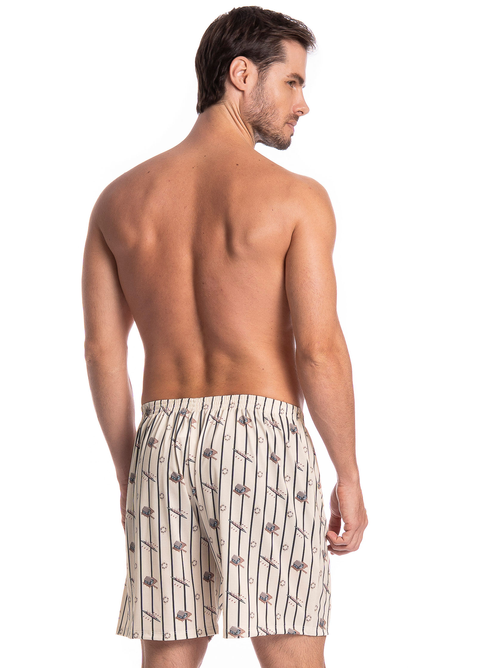 Boxer Masculina Clóvis Tombini Azul-marinho - Imagem 2