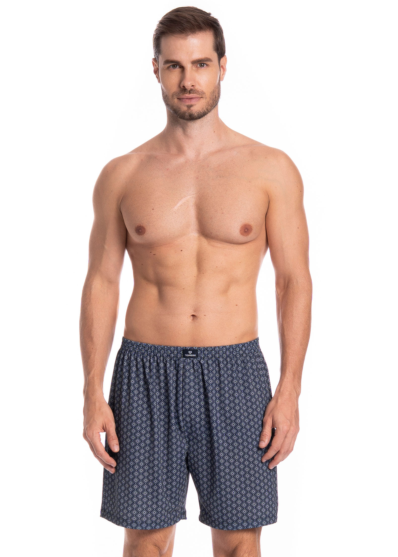 Boxer Masculina Clóvis Tombini Azul marinho-2 - Imagem 1