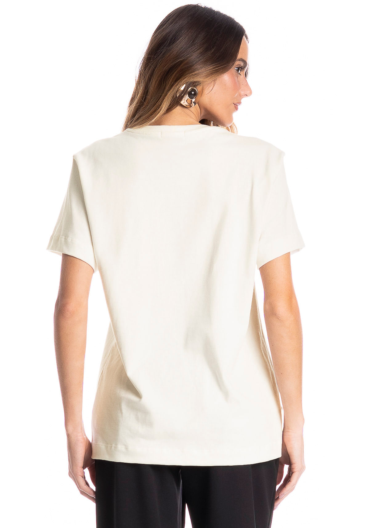 Camiseta Feminina Riviera Branco - Imagem 2