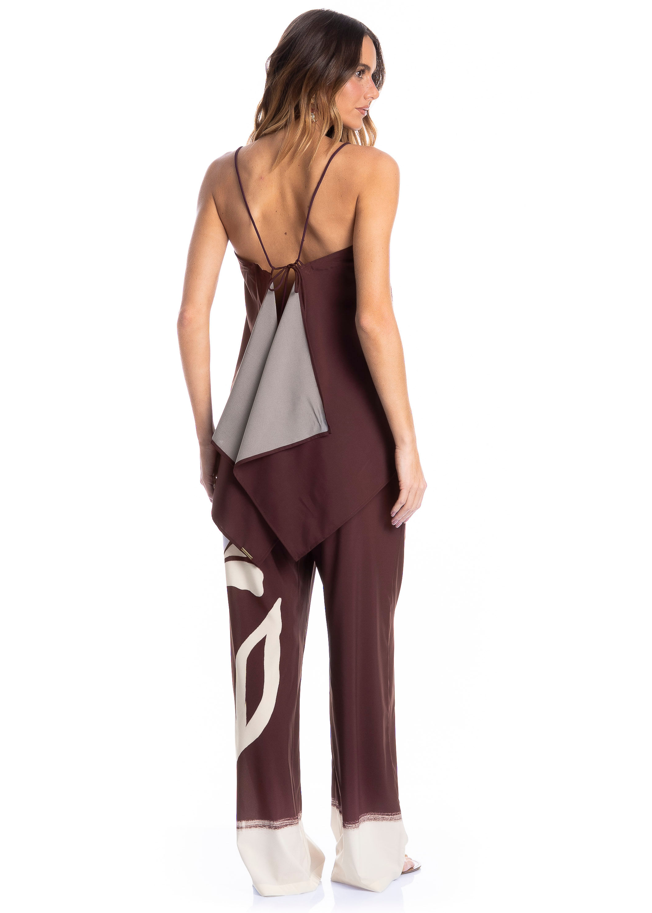 Calça Feminina Com Bolso Toscana Vermelho - Imagem 2