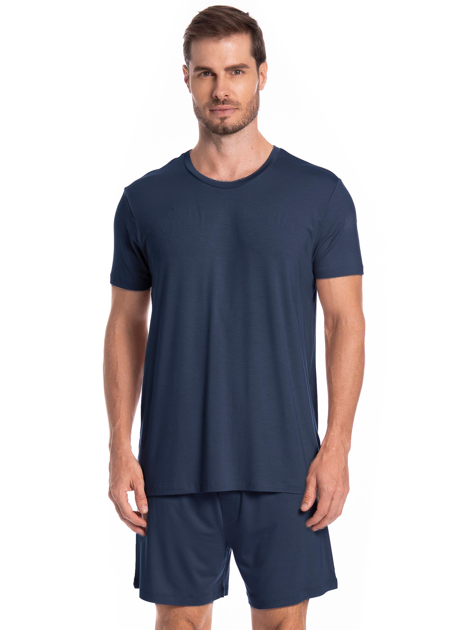 Camiseta Masculina Turim Tombini Azul-marinho - Imagem 1