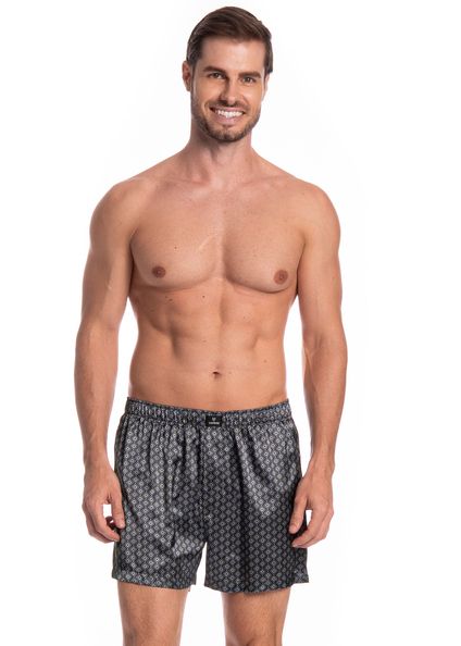 Boxer Masculina Enzo Tombini Preto - Imagem 1