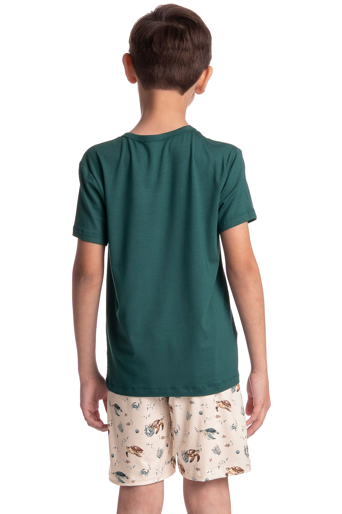 Pijama Infantil Masculino Curto Turtle Verde - Imagem 2