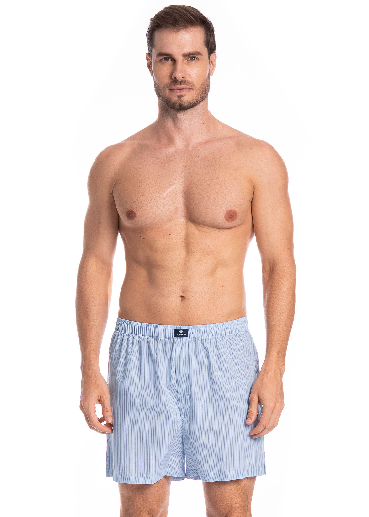 Boxer Masculina Lorenzo Tombini Azul-marinho - Imagem 1